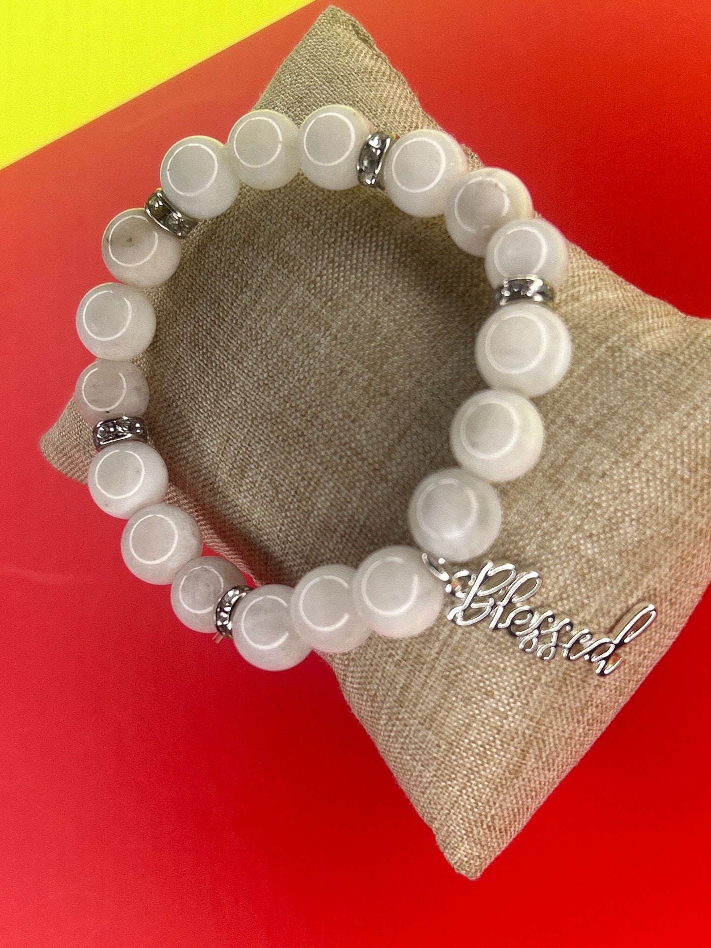 Blessed 01 (Silver)(white glass)