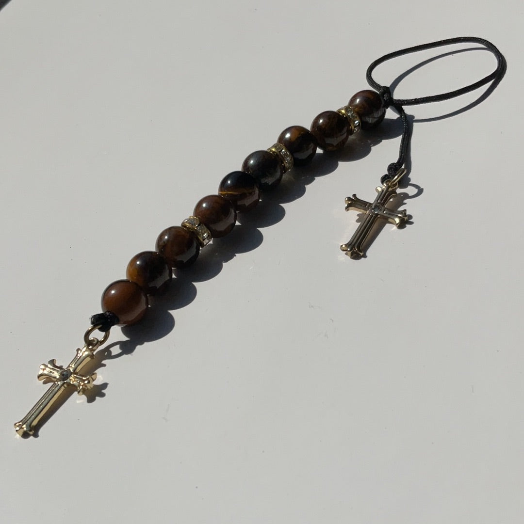 Cross 07 - tigers eye)(TAG)