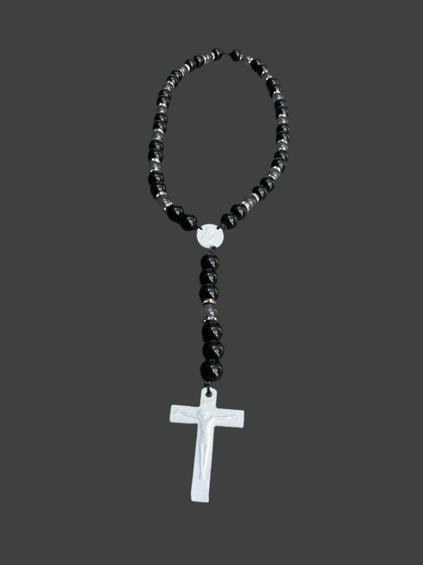 Black & Gray Rosary (blessed)