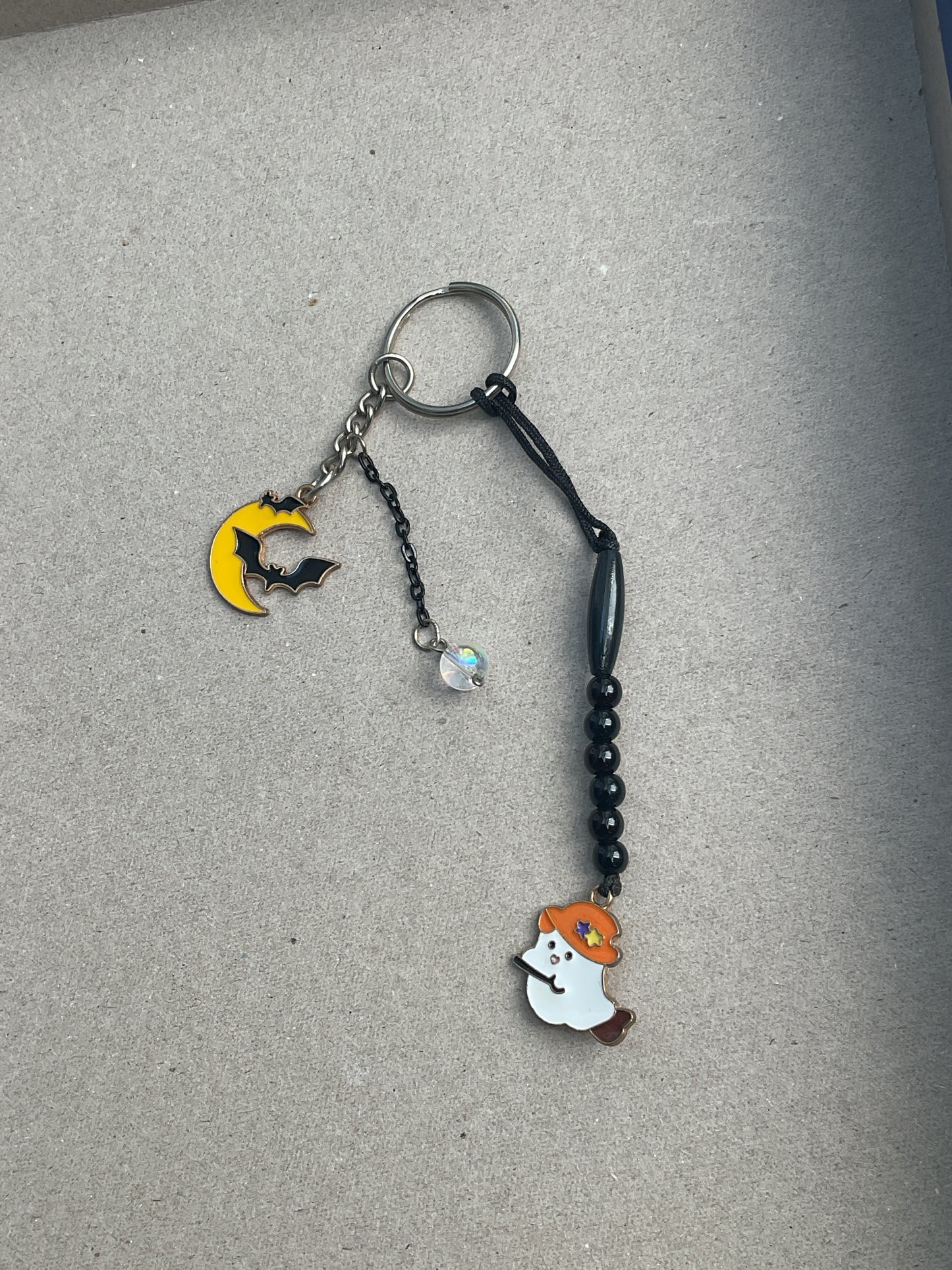 Ghost & Bat keychain