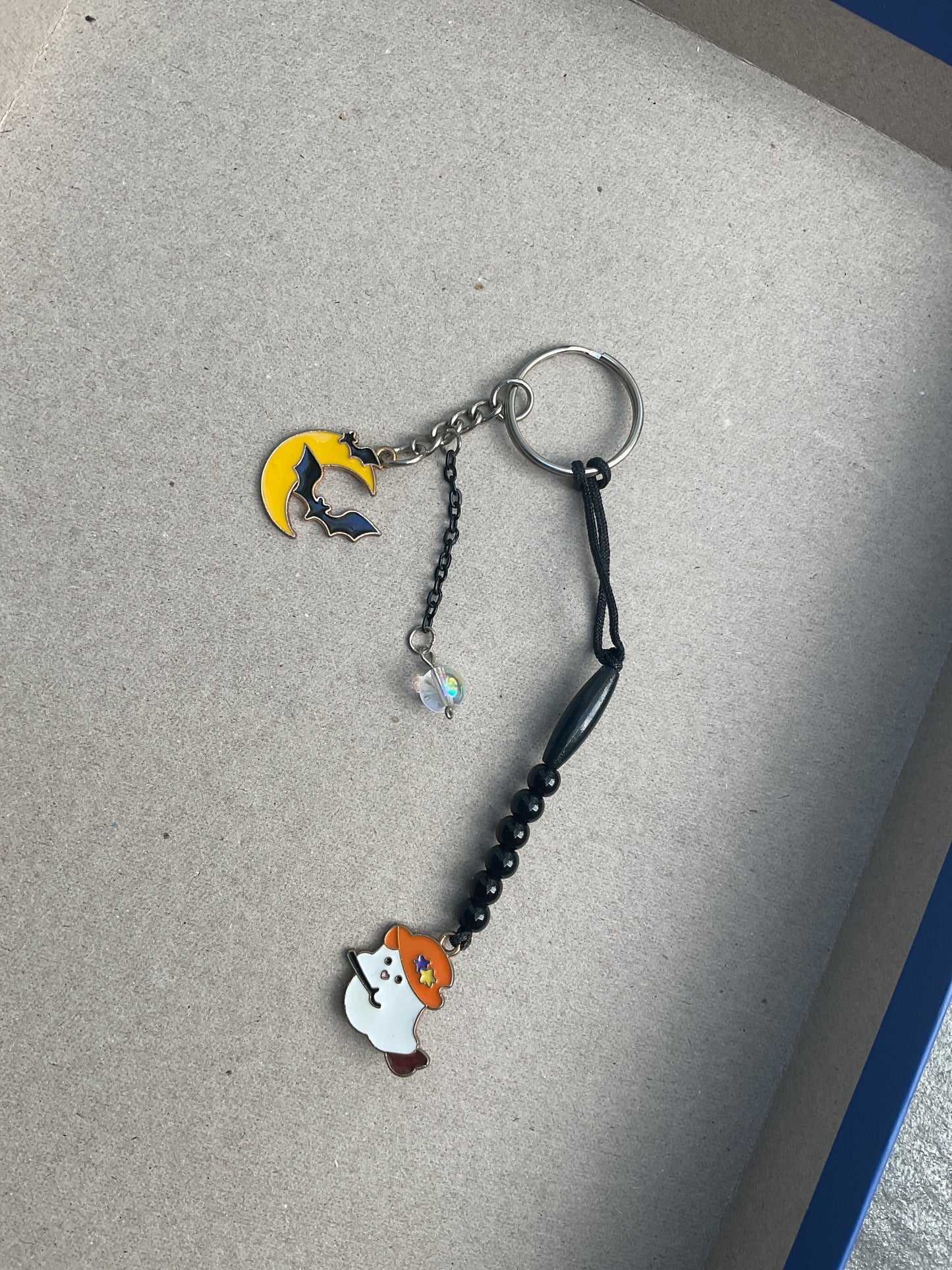 Ghost & Bat keychain