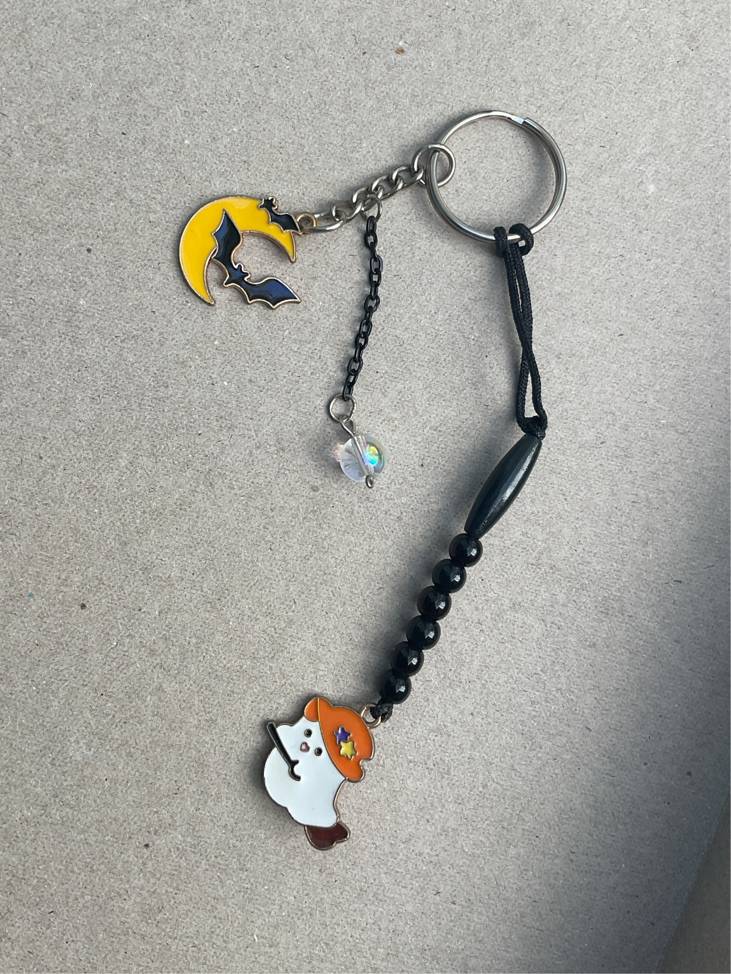 Ghost & Bat keychain