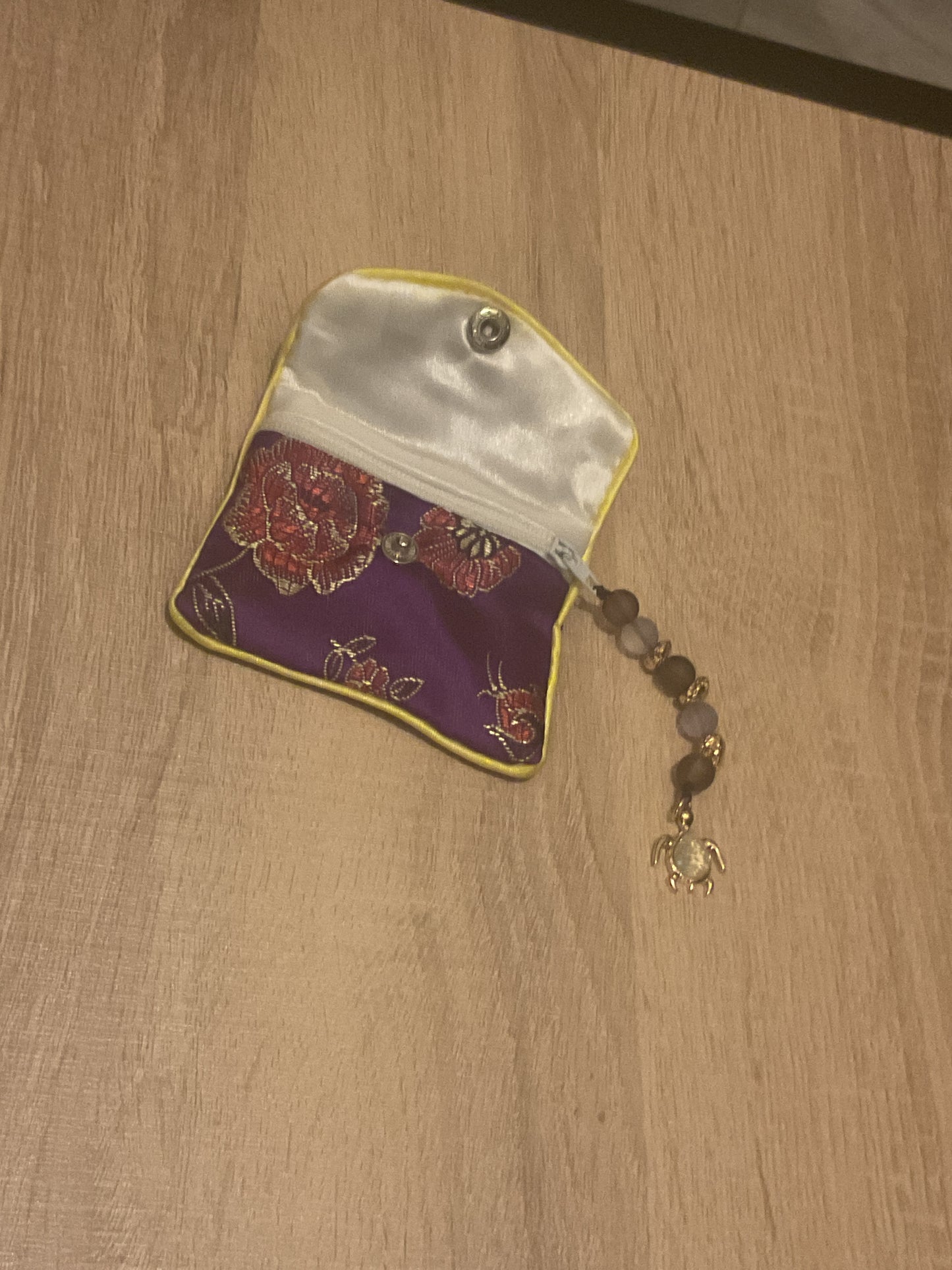 Purple coin bag