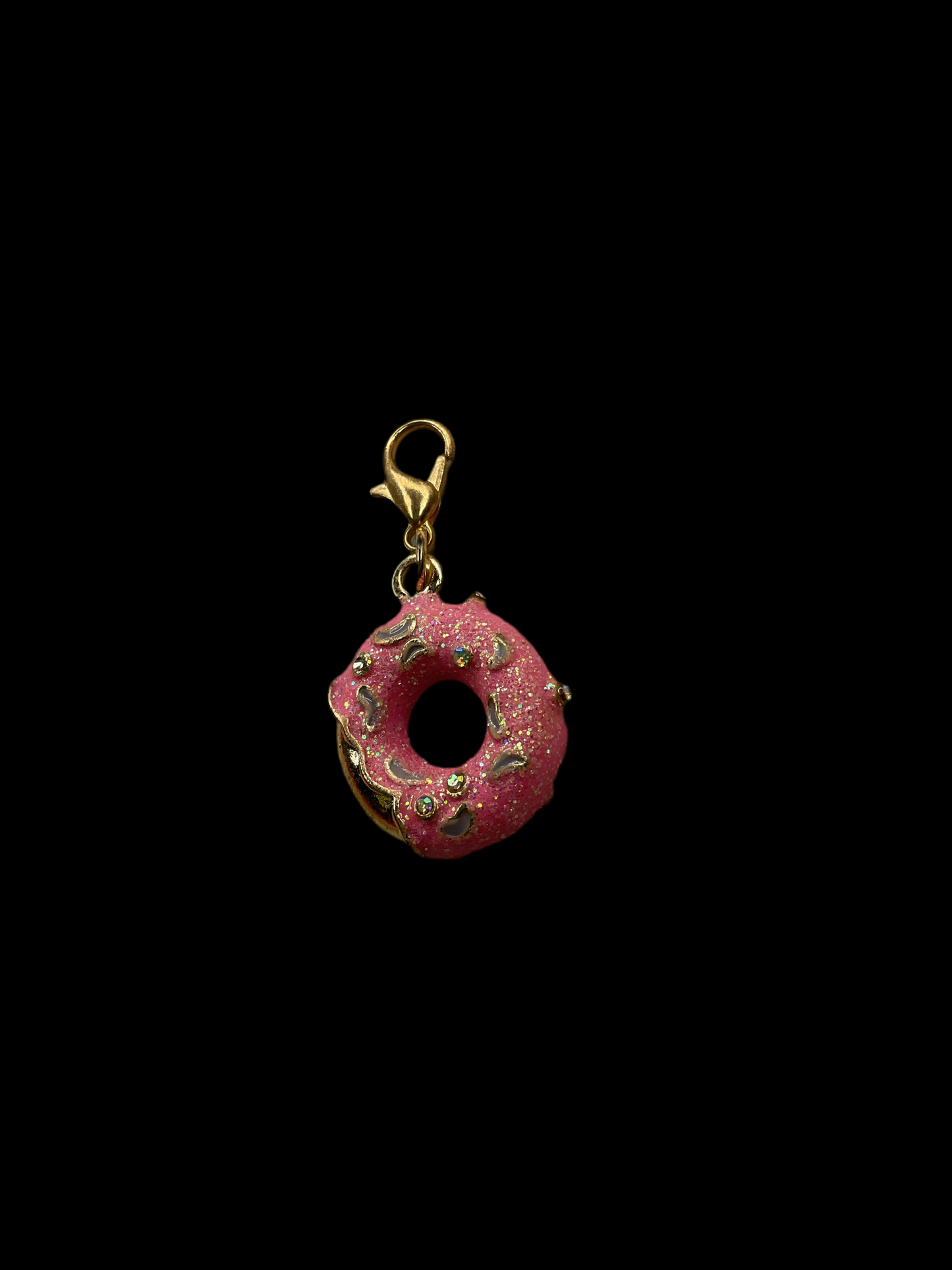 Pink & gold Donut - add on charm