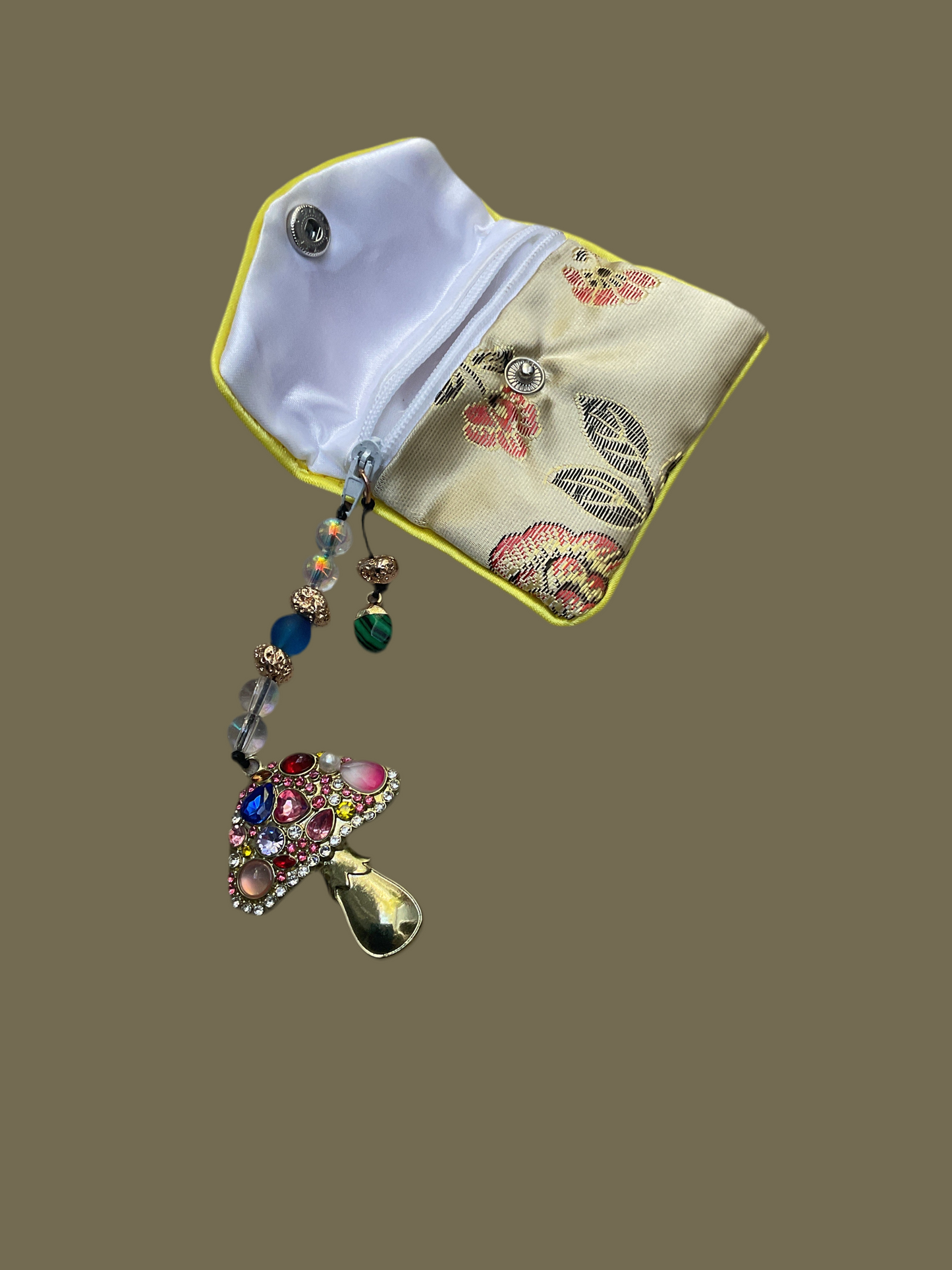 Golden mushroom coin purse
