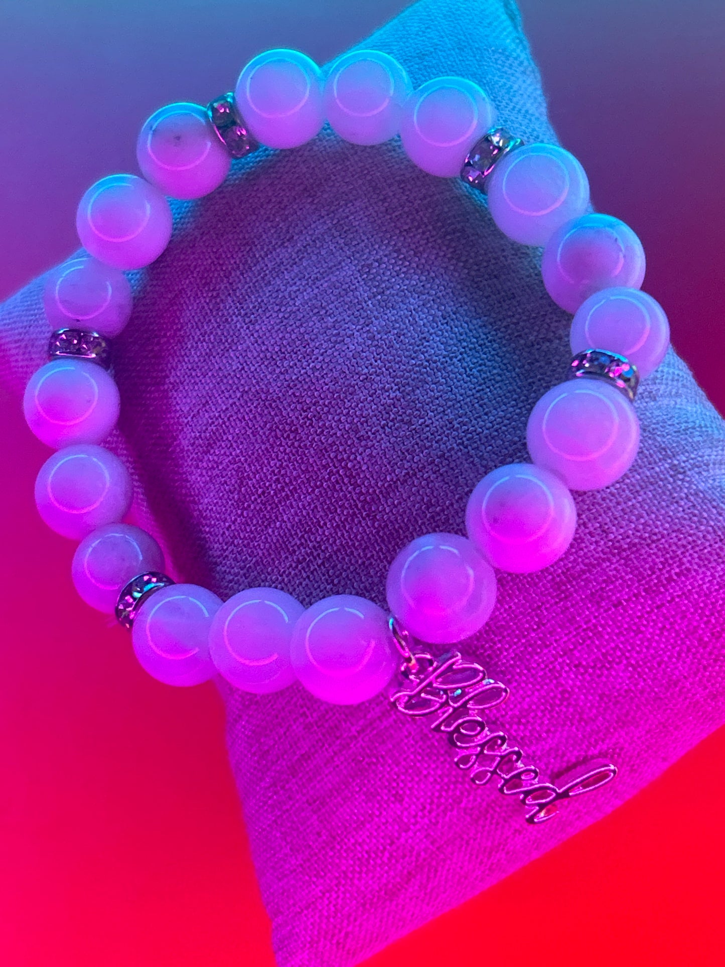 Blessed 01 (Silver)(white glass)