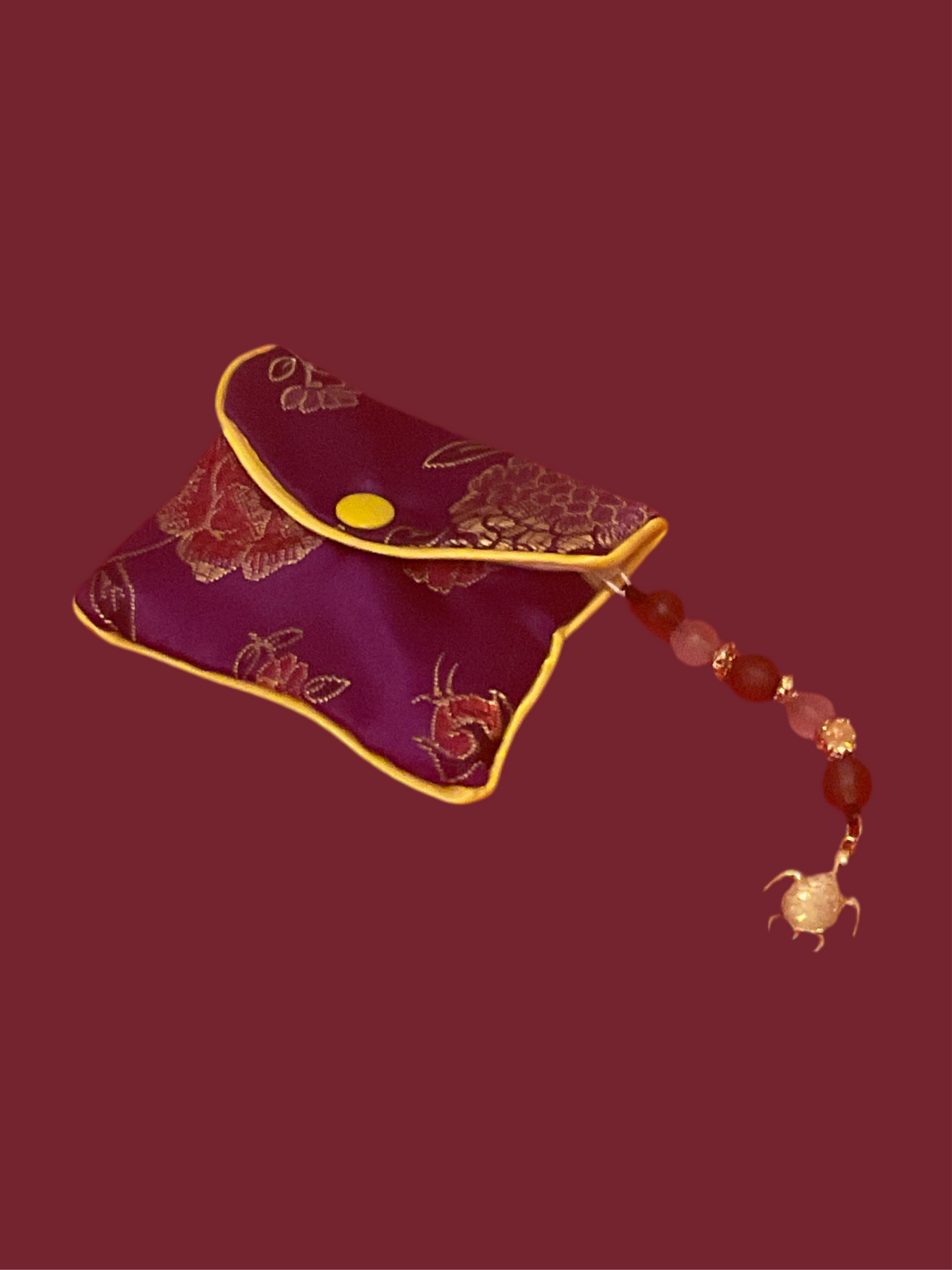 Purple coin bag