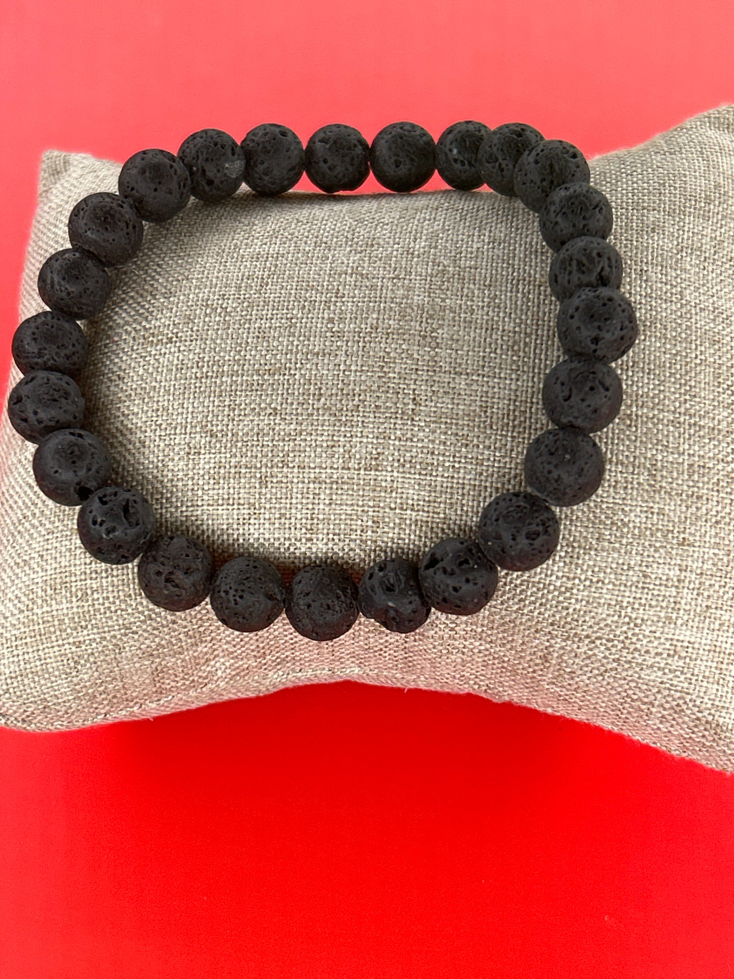 Lava 20 - Black Lava Beads