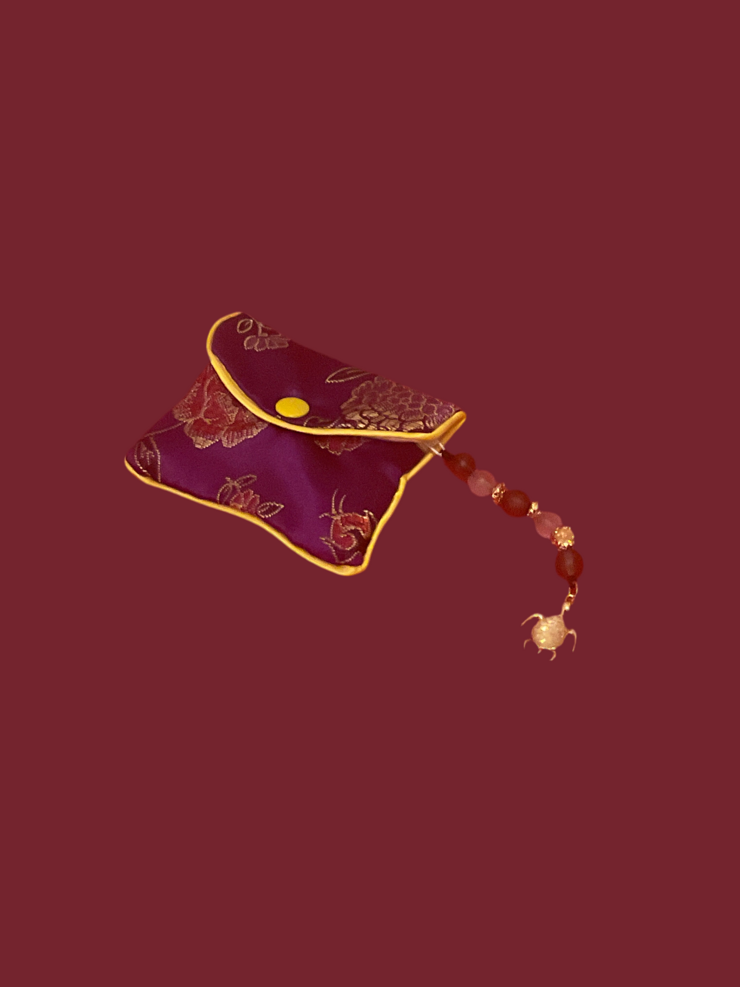 Purple coin bag