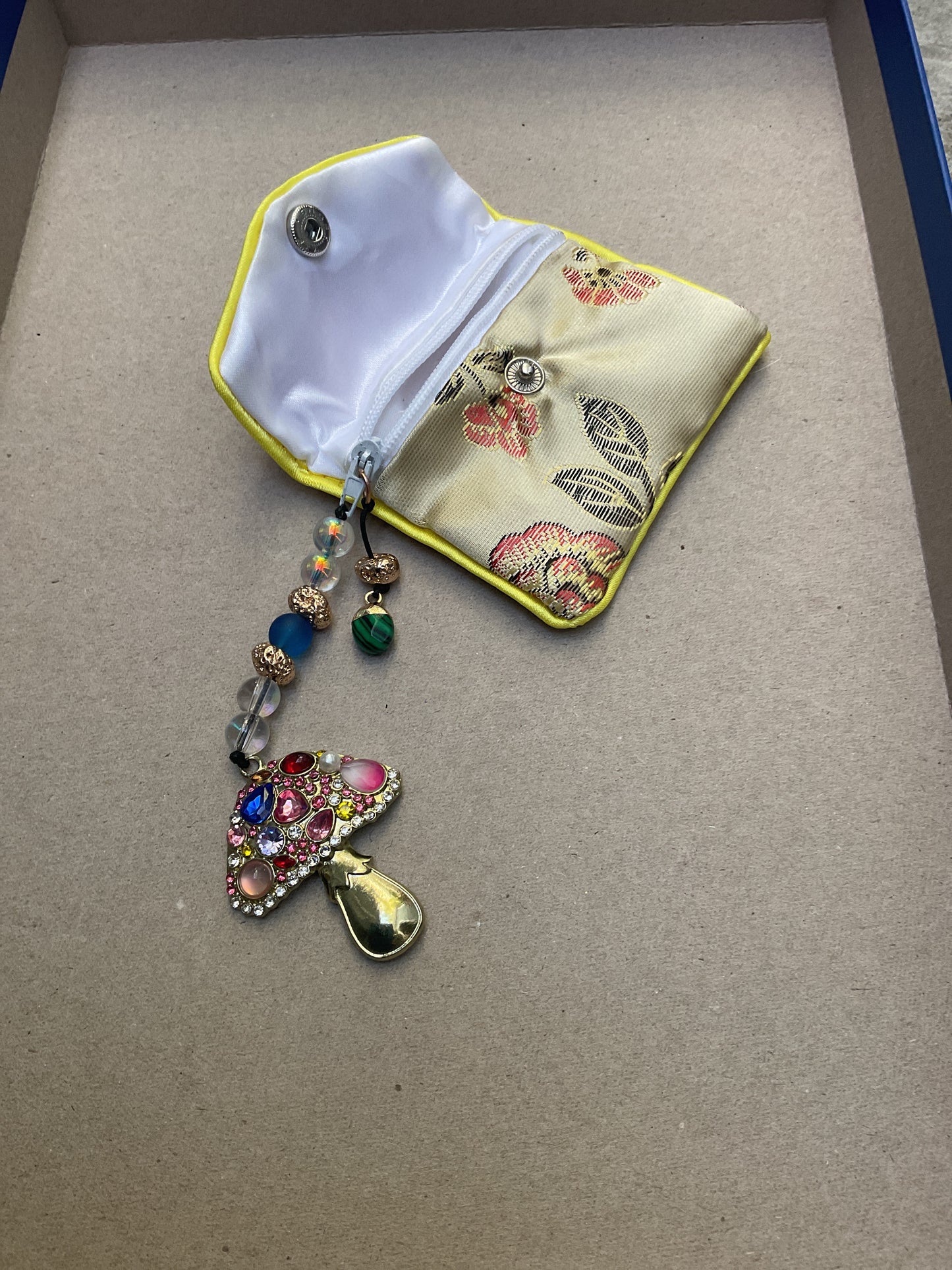 Golden mushroom coin purse