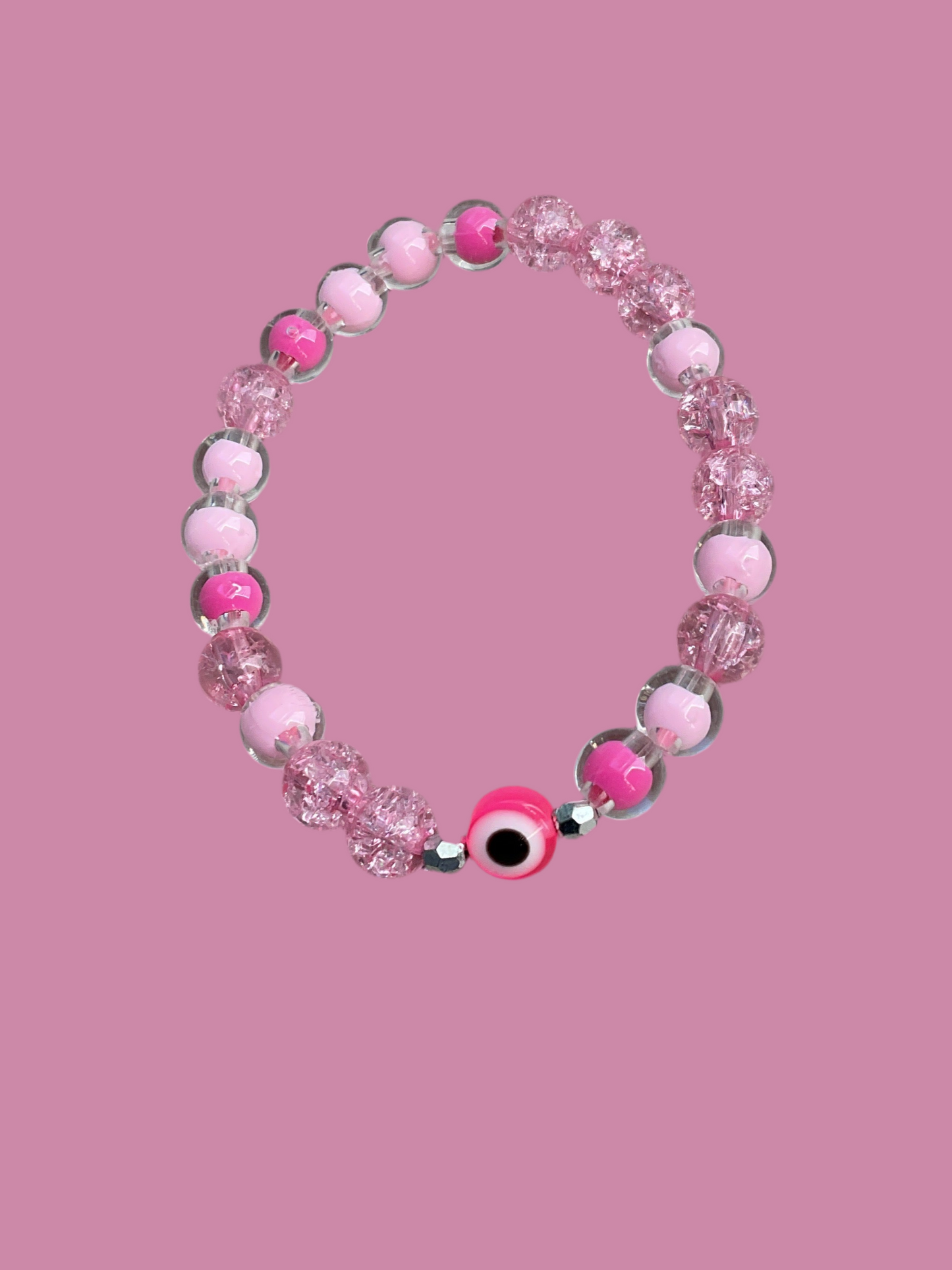 Pink evil eye
