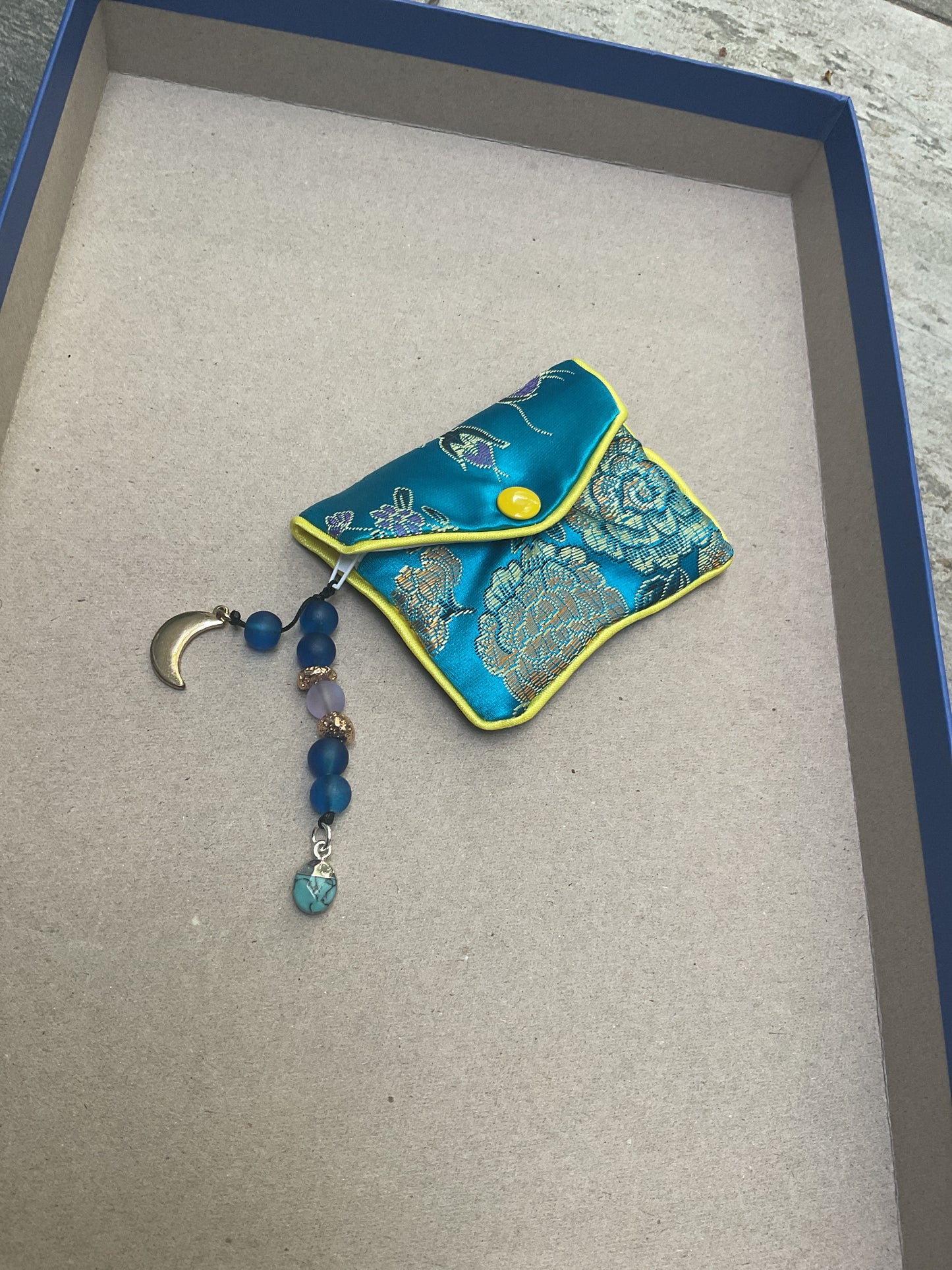 Gold moon coin purse