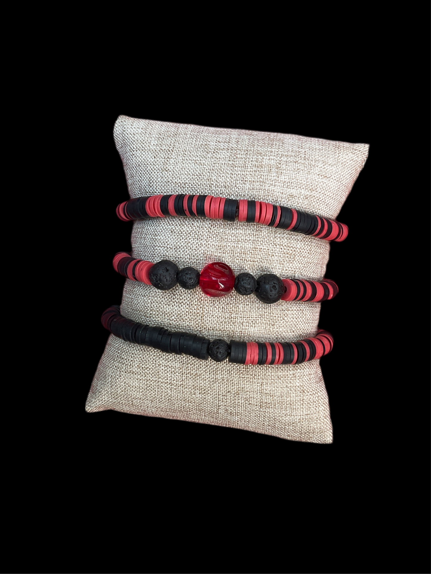 RED & BLACK ( set of 3)