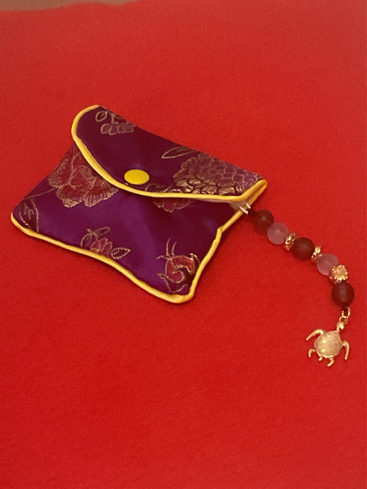 Purple coin bag