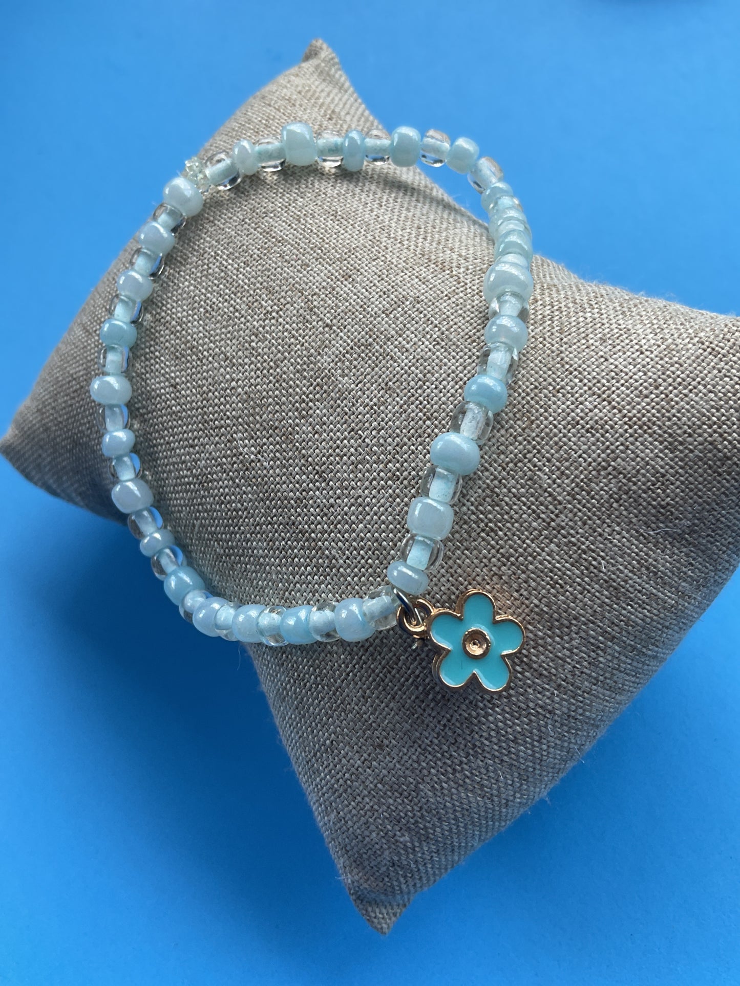 Blue Flower charm