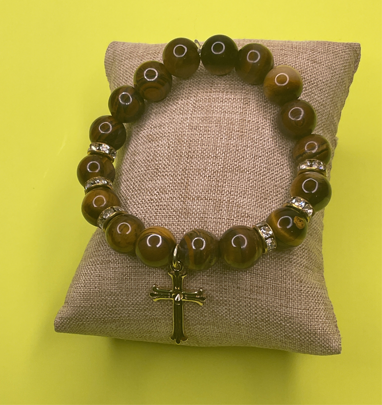 CROSS 02 - Tigers eye (Gold)