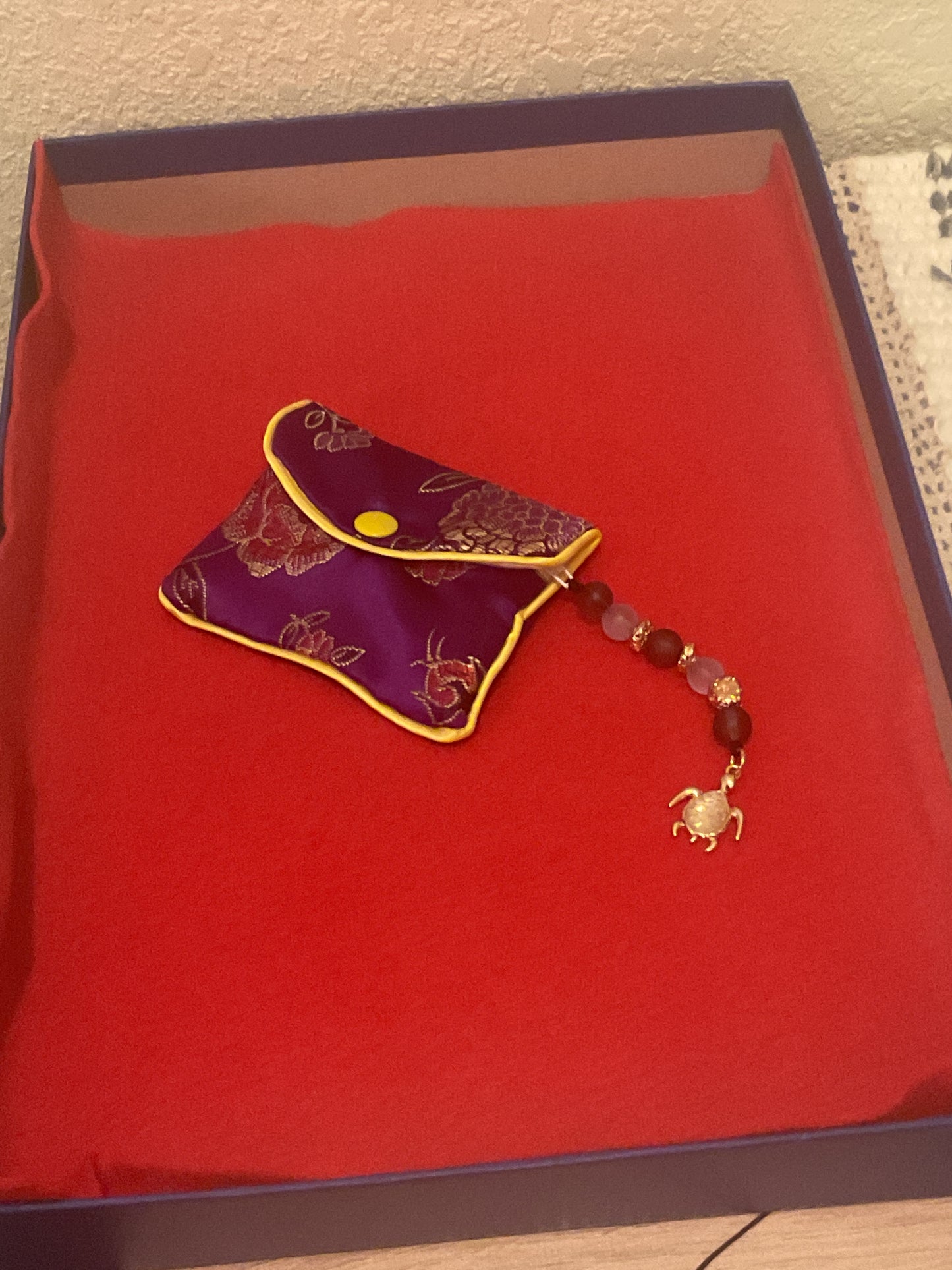 Purple coin bag