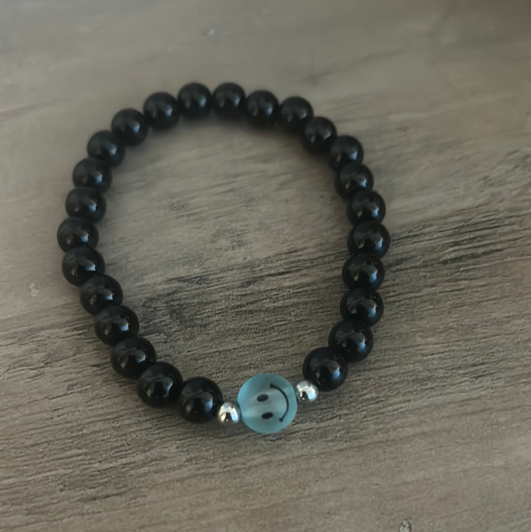 Emoji 10 - Smilez 8 (Black&Blue)