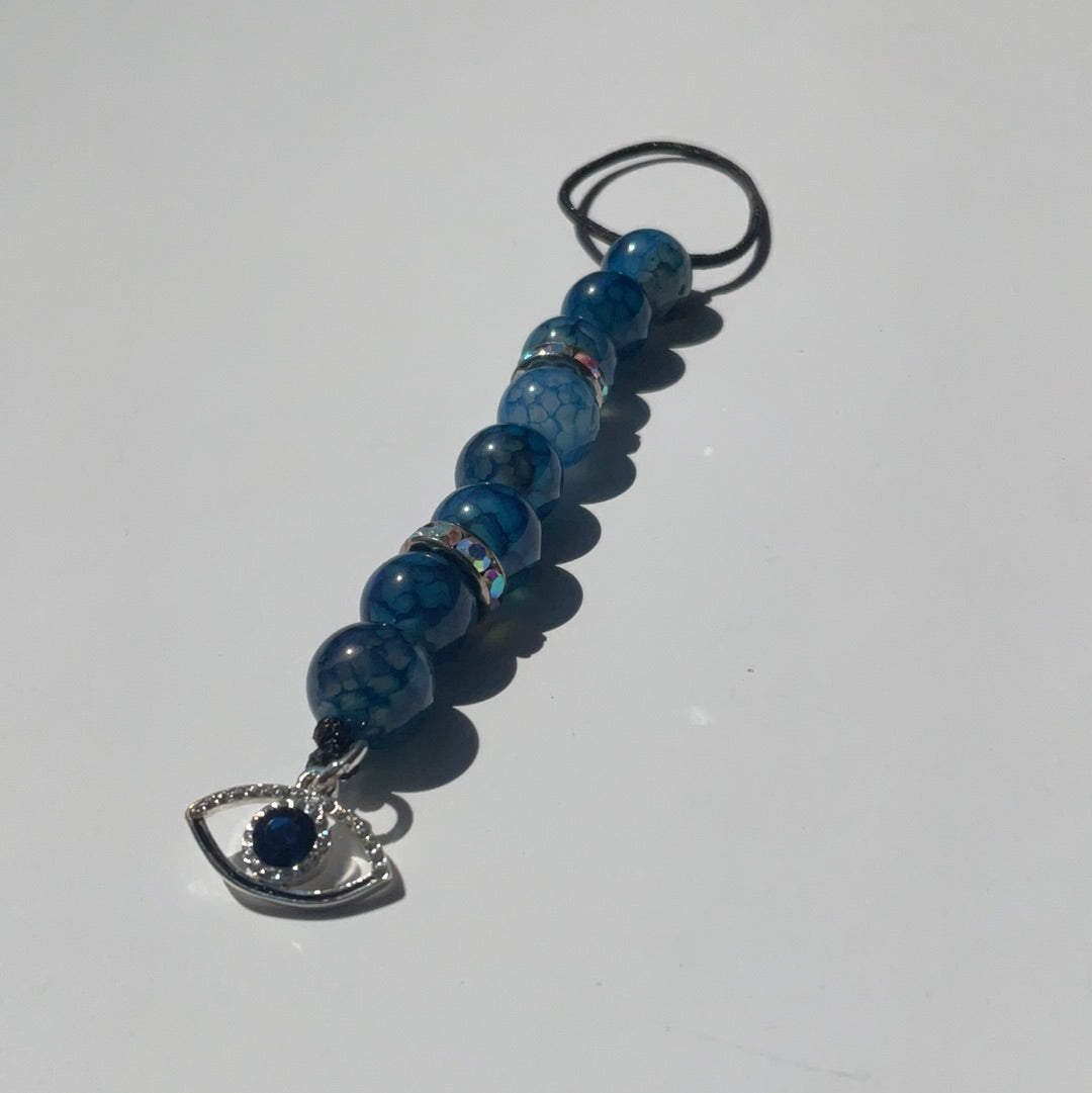 Evil Eye 14 - BLUE GLASS (TAG)