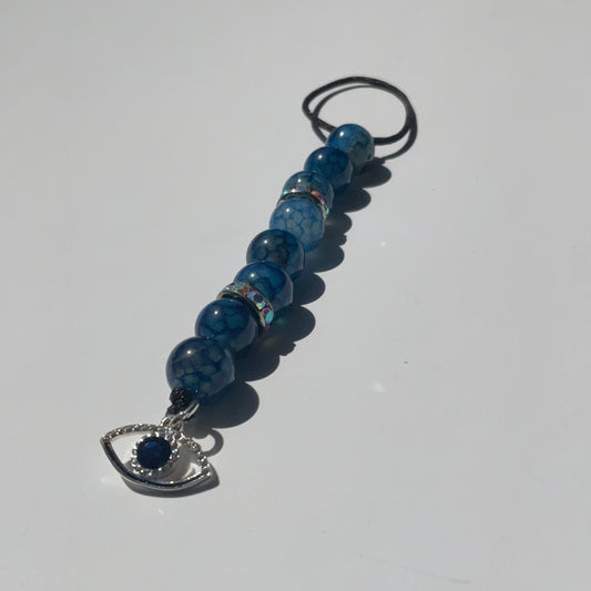Evil Eye 14 - BLUE GLASS (TAG)