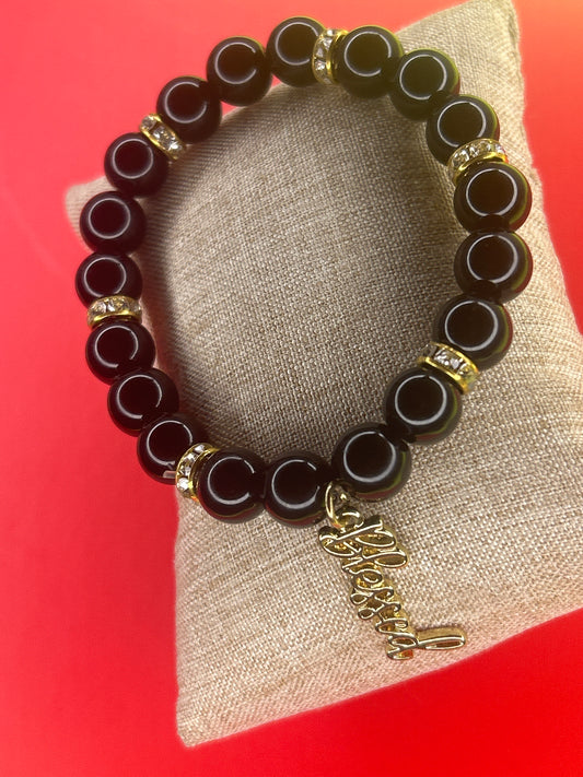 Blessed 02 (Gold)(Blk glass)