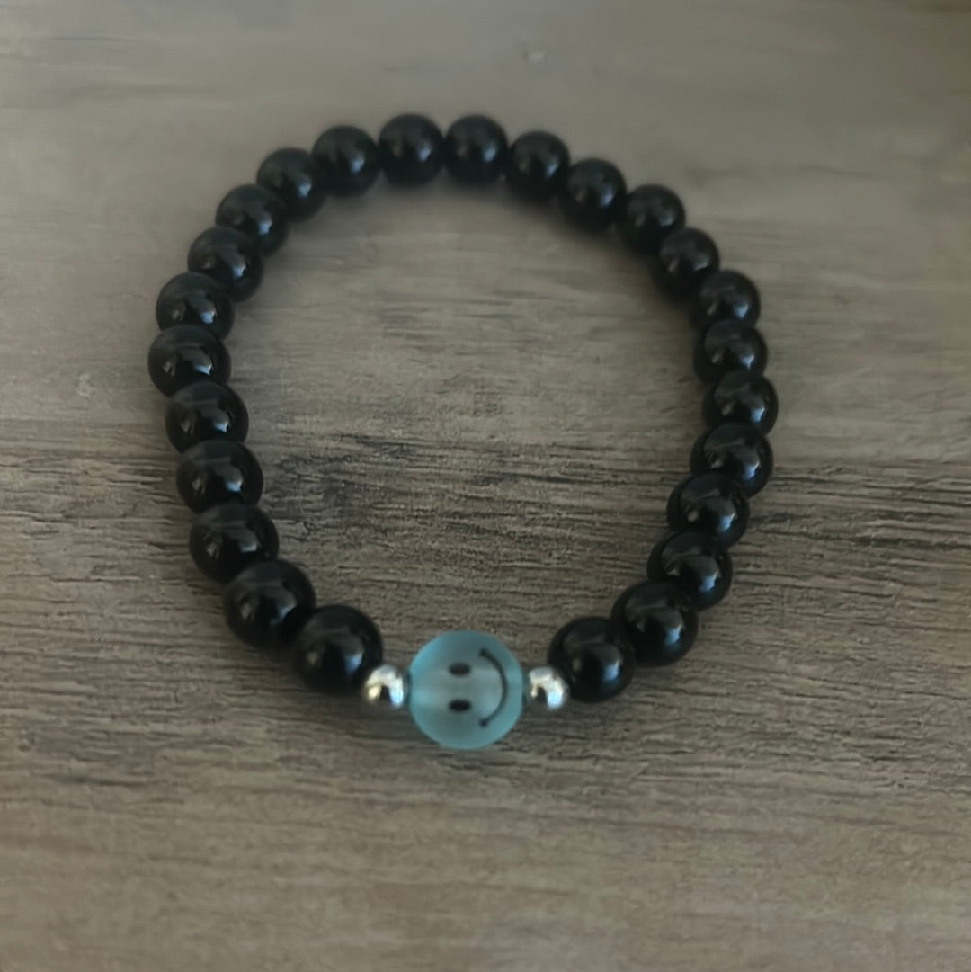 Emoji 10 - Smilez 8 (Black&Blue)