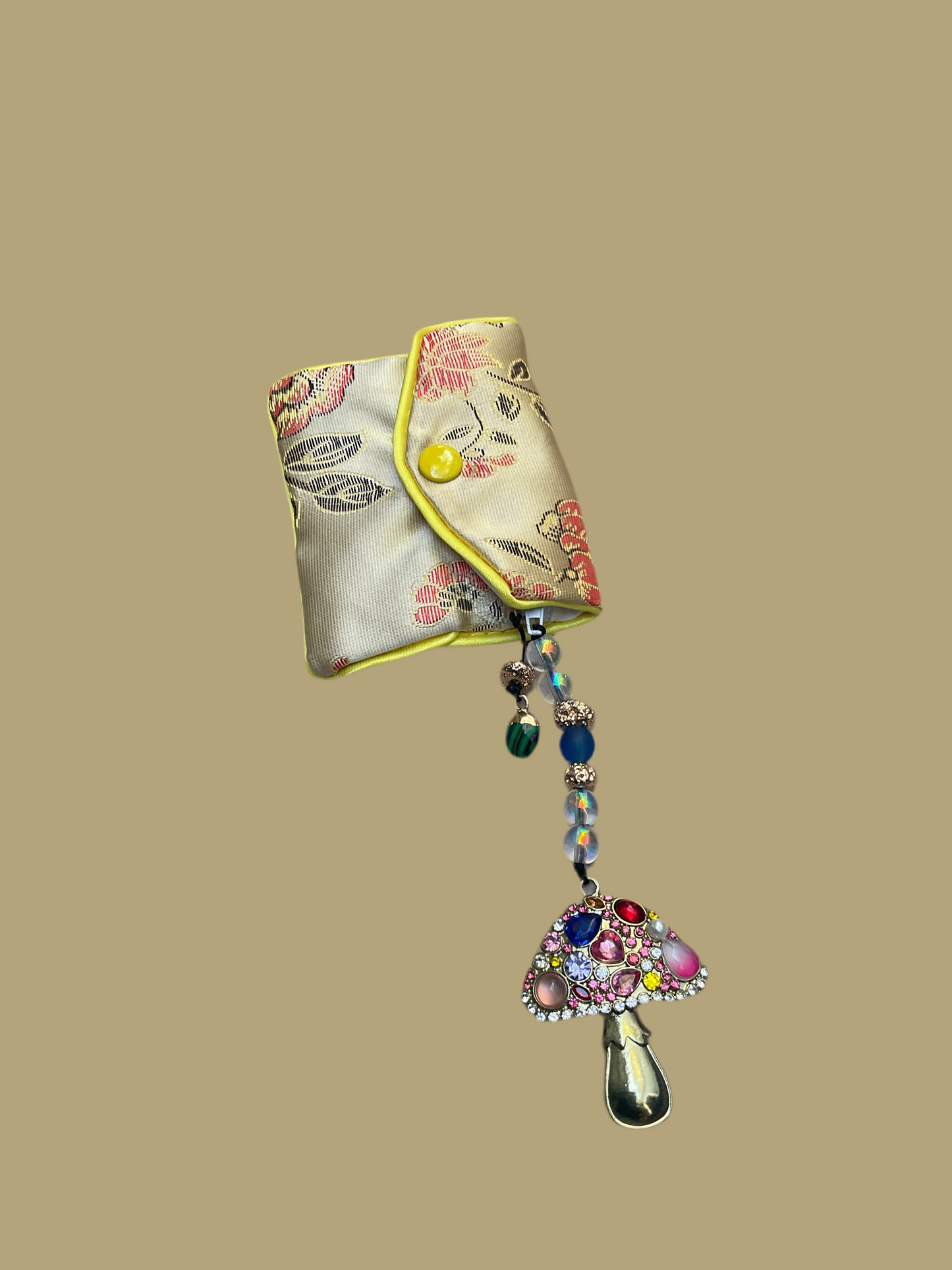 Golden mushroom coin purse