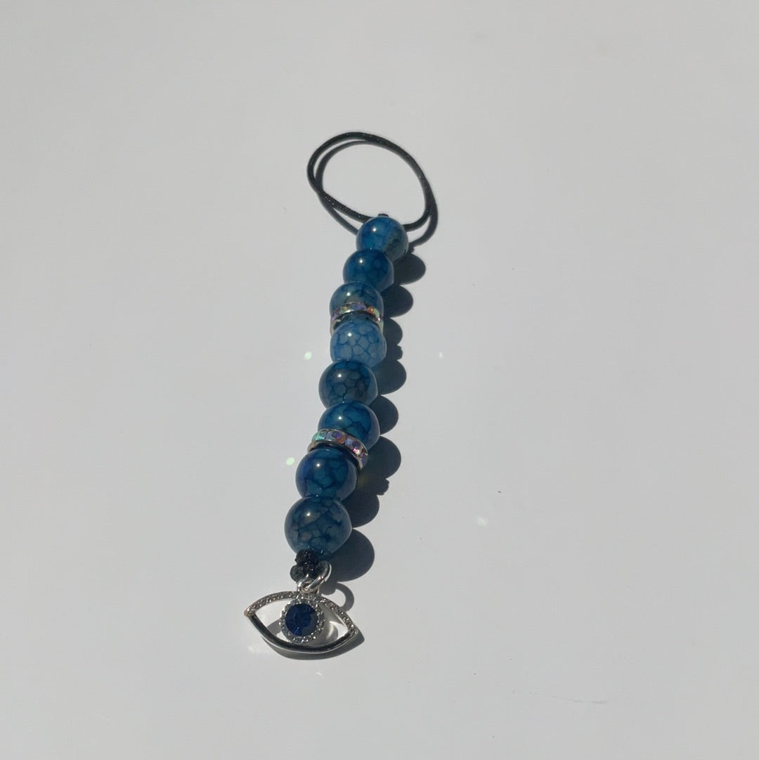 Evil Eye 14 - BLUE GLASS (TAG)