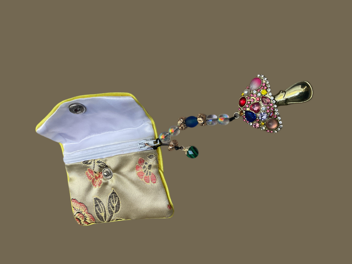 Golden mushroom coin purse