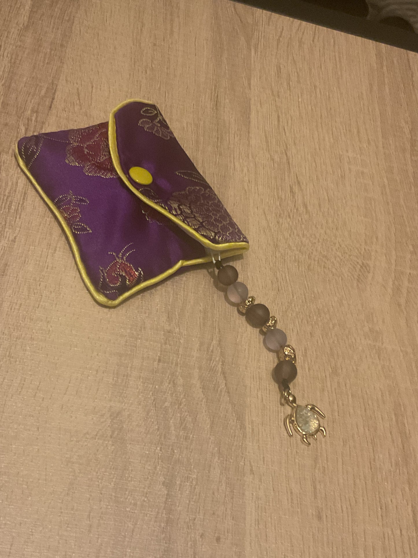 Purple coin bag