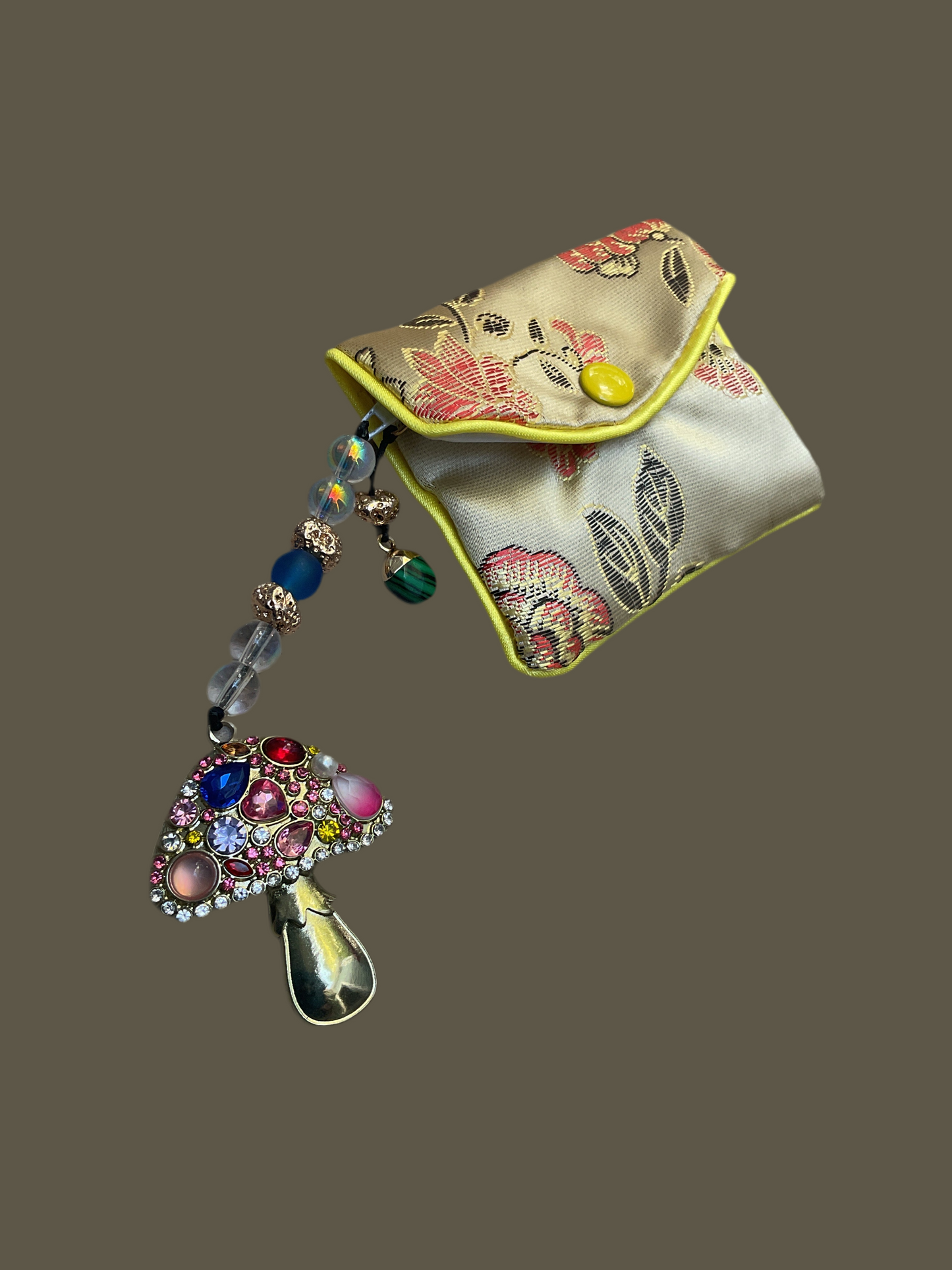 Golden mushroom coin purse