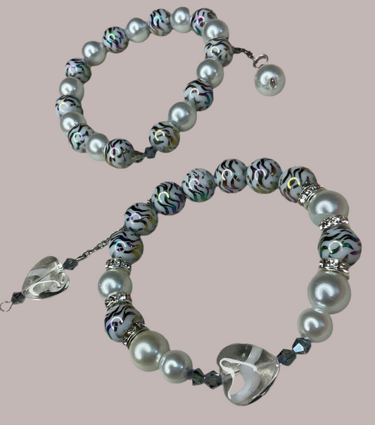 Evolution Zebra Heart (2 piece set)
