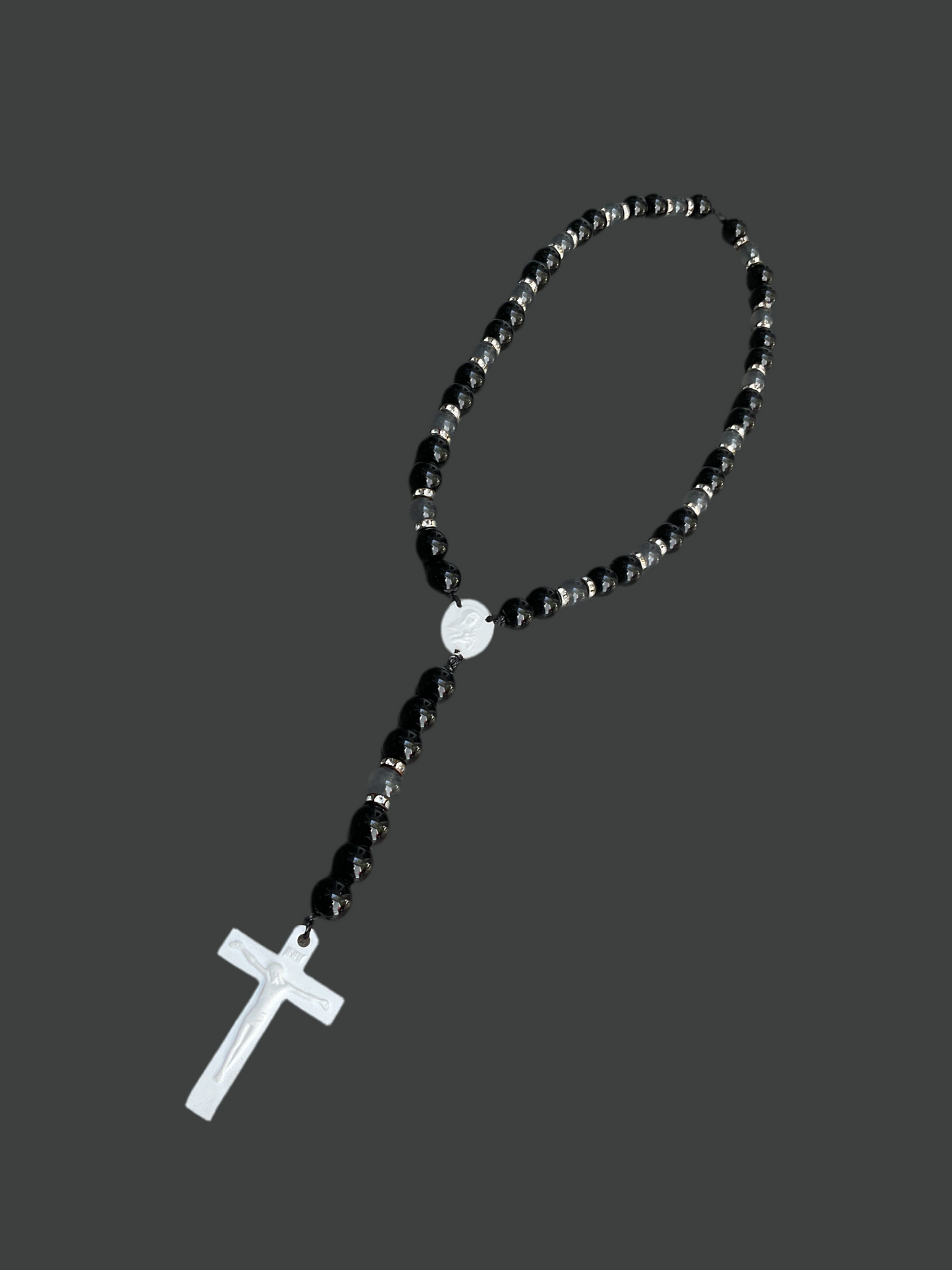 Black & Gray Rosary (blessed)