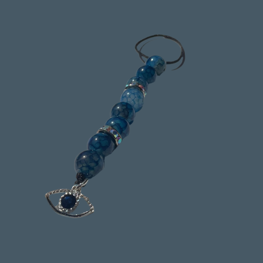Evil Eye 14 - BLUE GLASS (TAG)