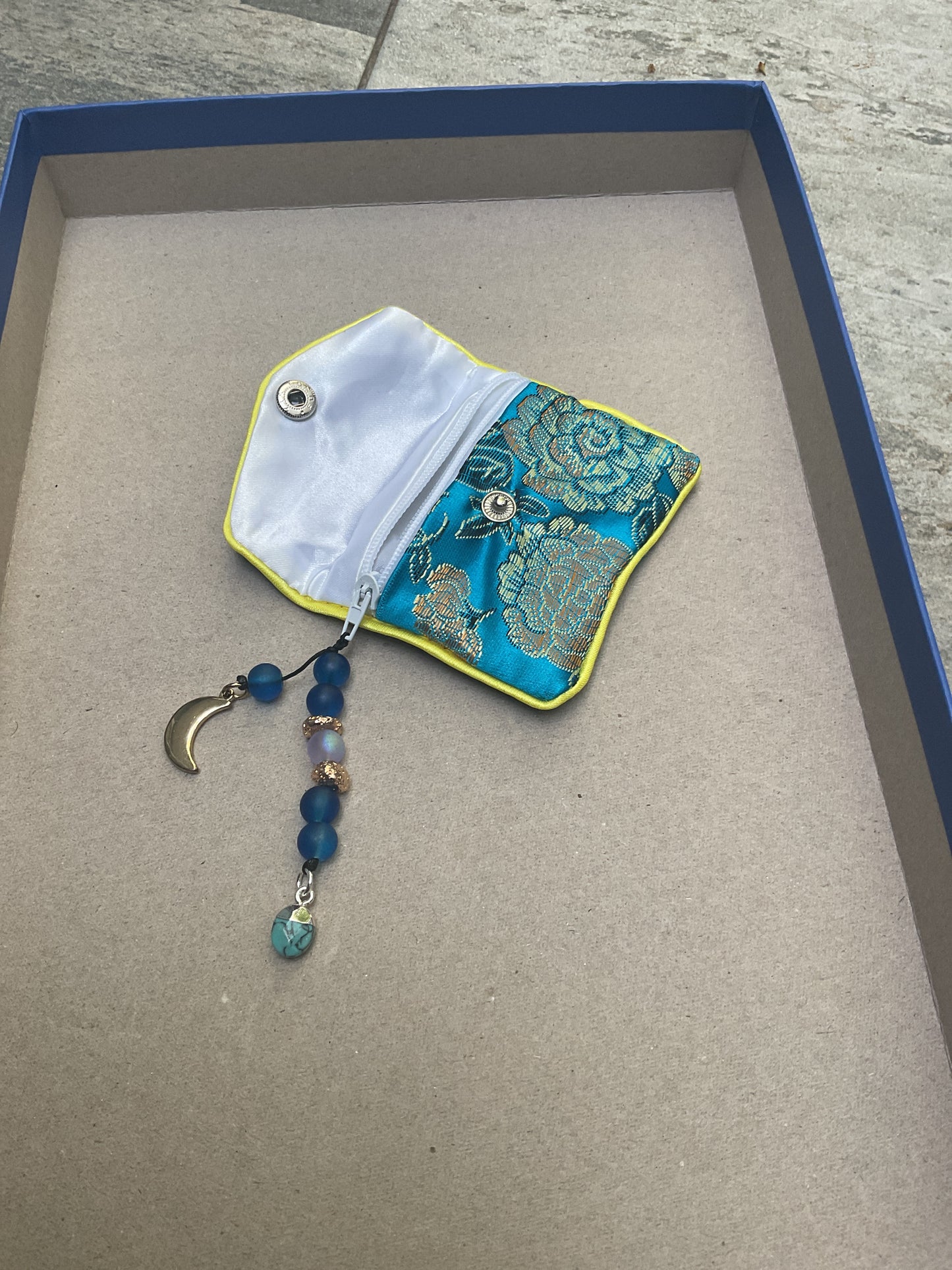 Gold moon coin purse