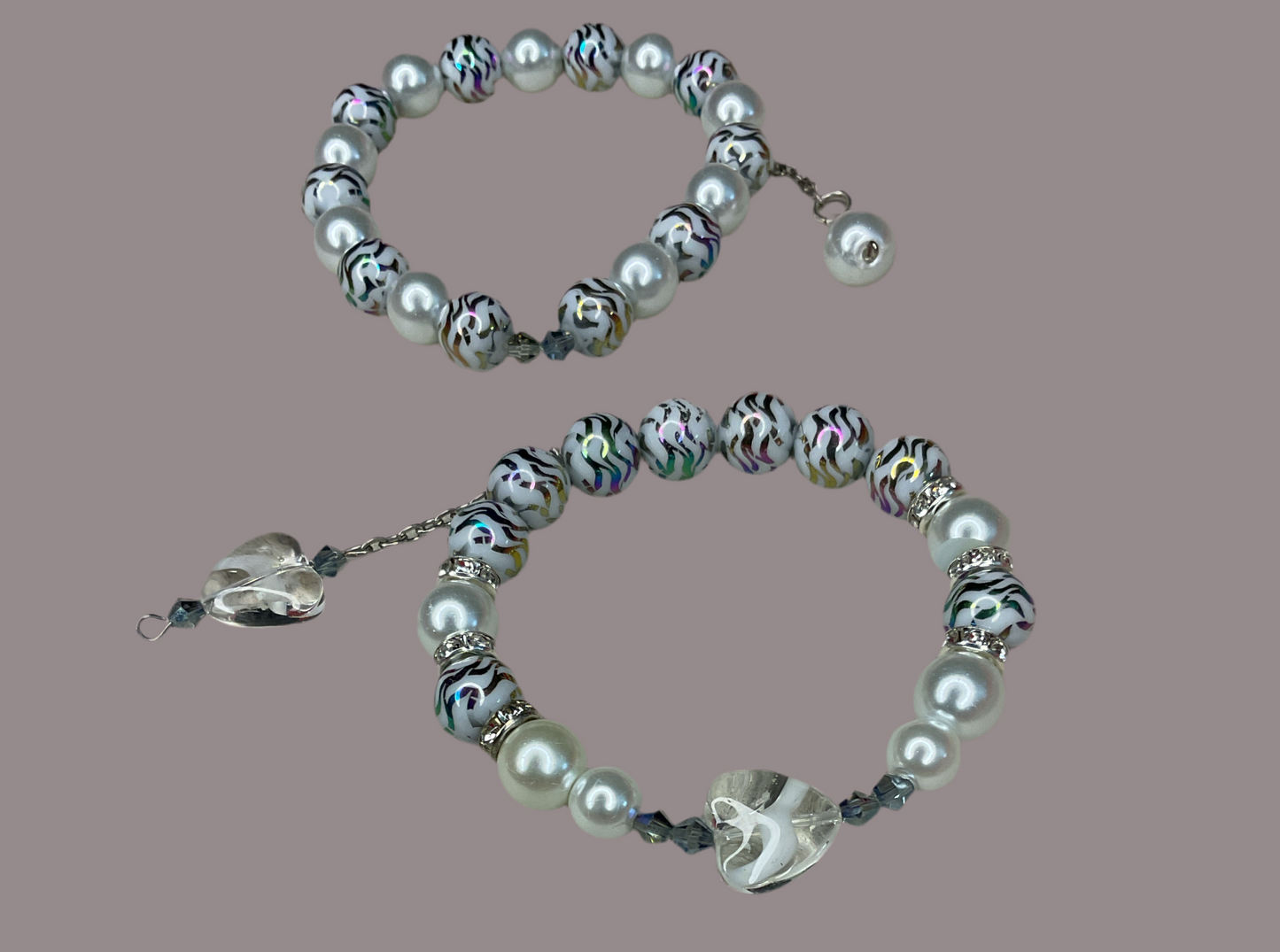 Evolution Zebra Heart (2 piece set)