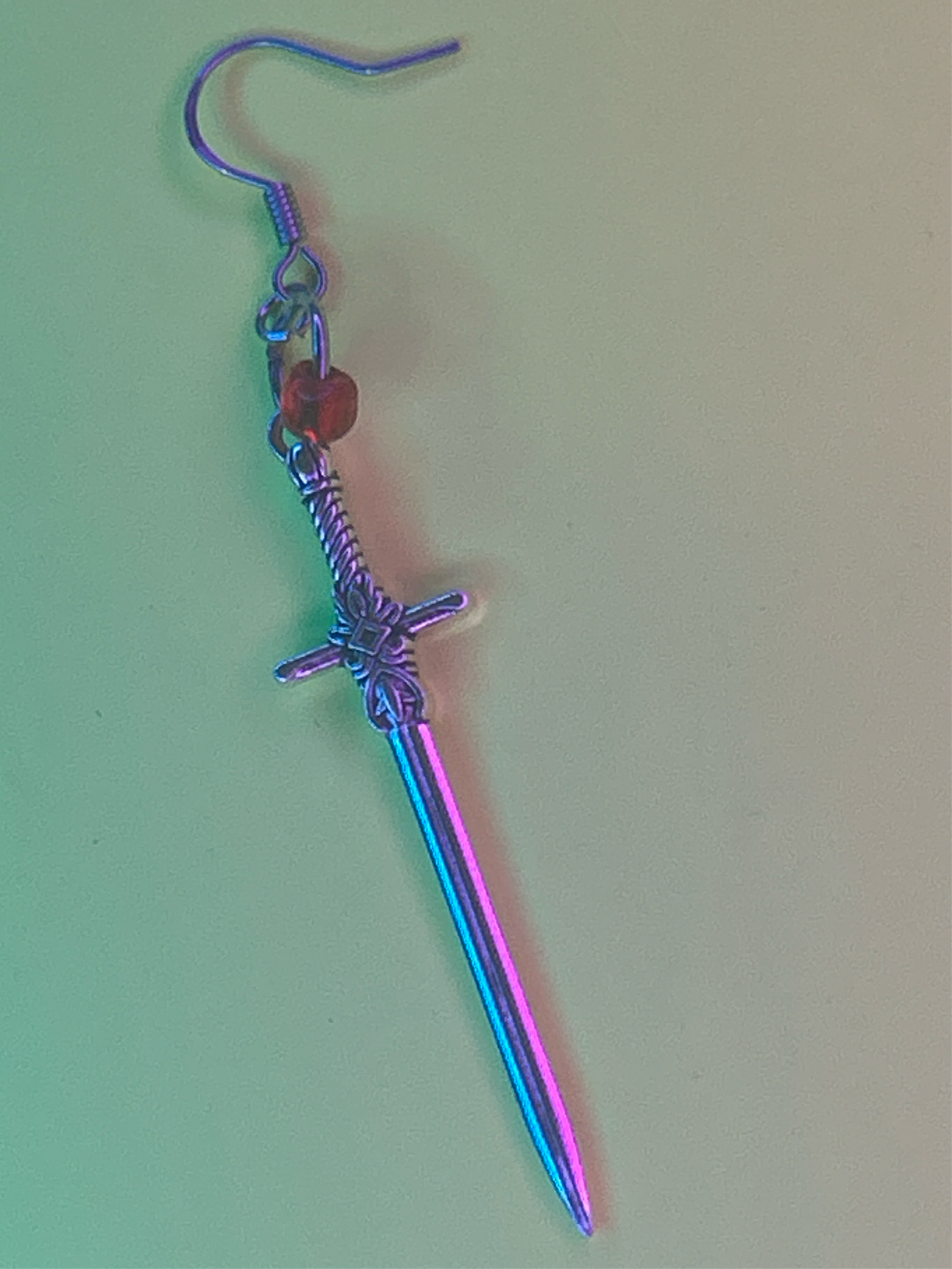 Evolution 03 - Sword Earring - Red