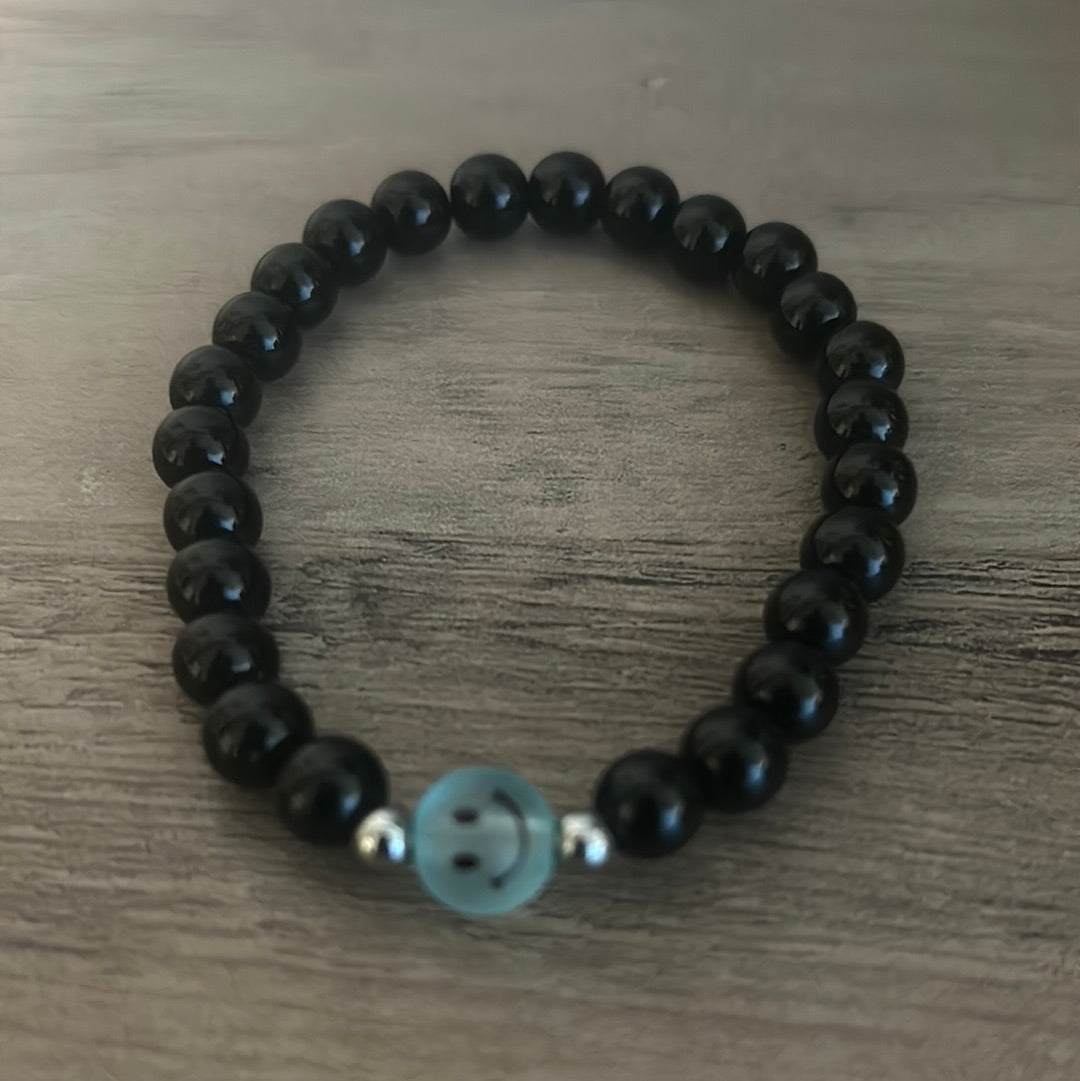 Emoji 10 - Smilez 8 (Black&Blue)