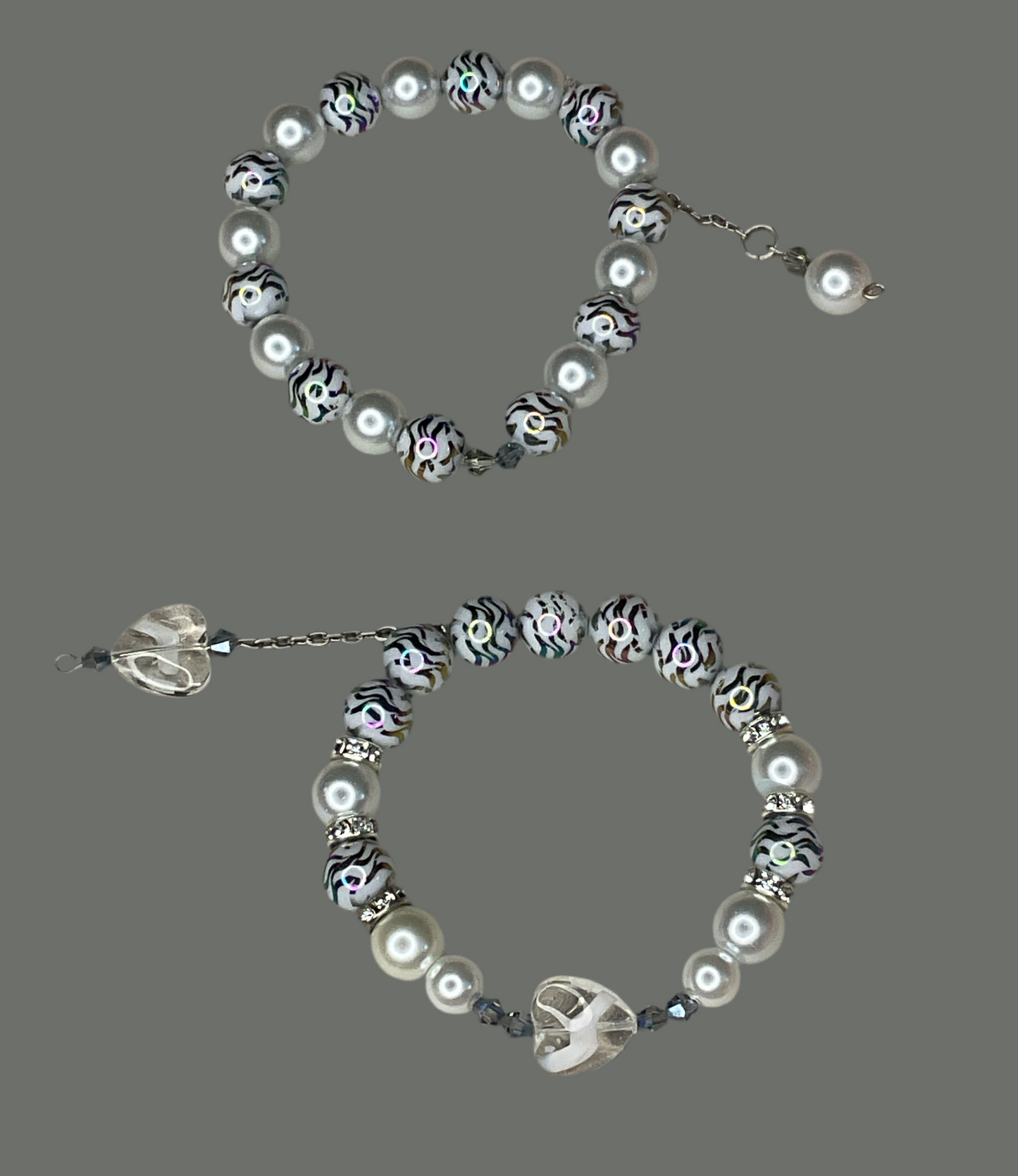 Evolution Zebra Heart (2 piece set)