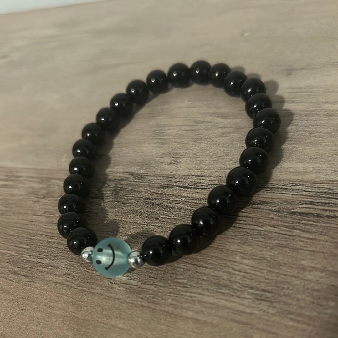 Emoji 10 - Smilez 8 (Black&Blue)