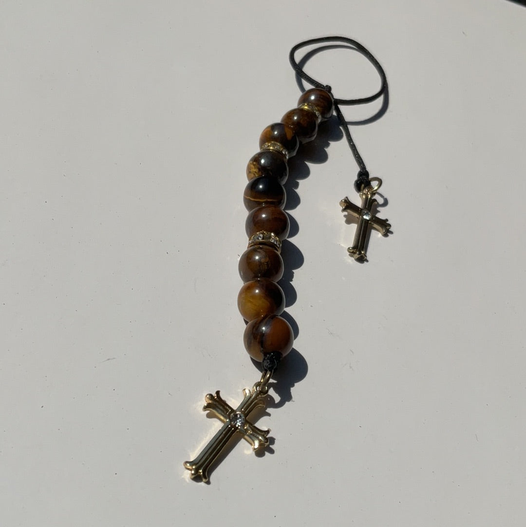 Cross 07 - tigers eye)(TAG)