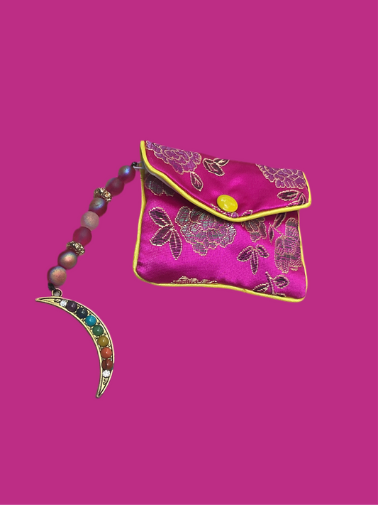 Rainbow moon coin purse