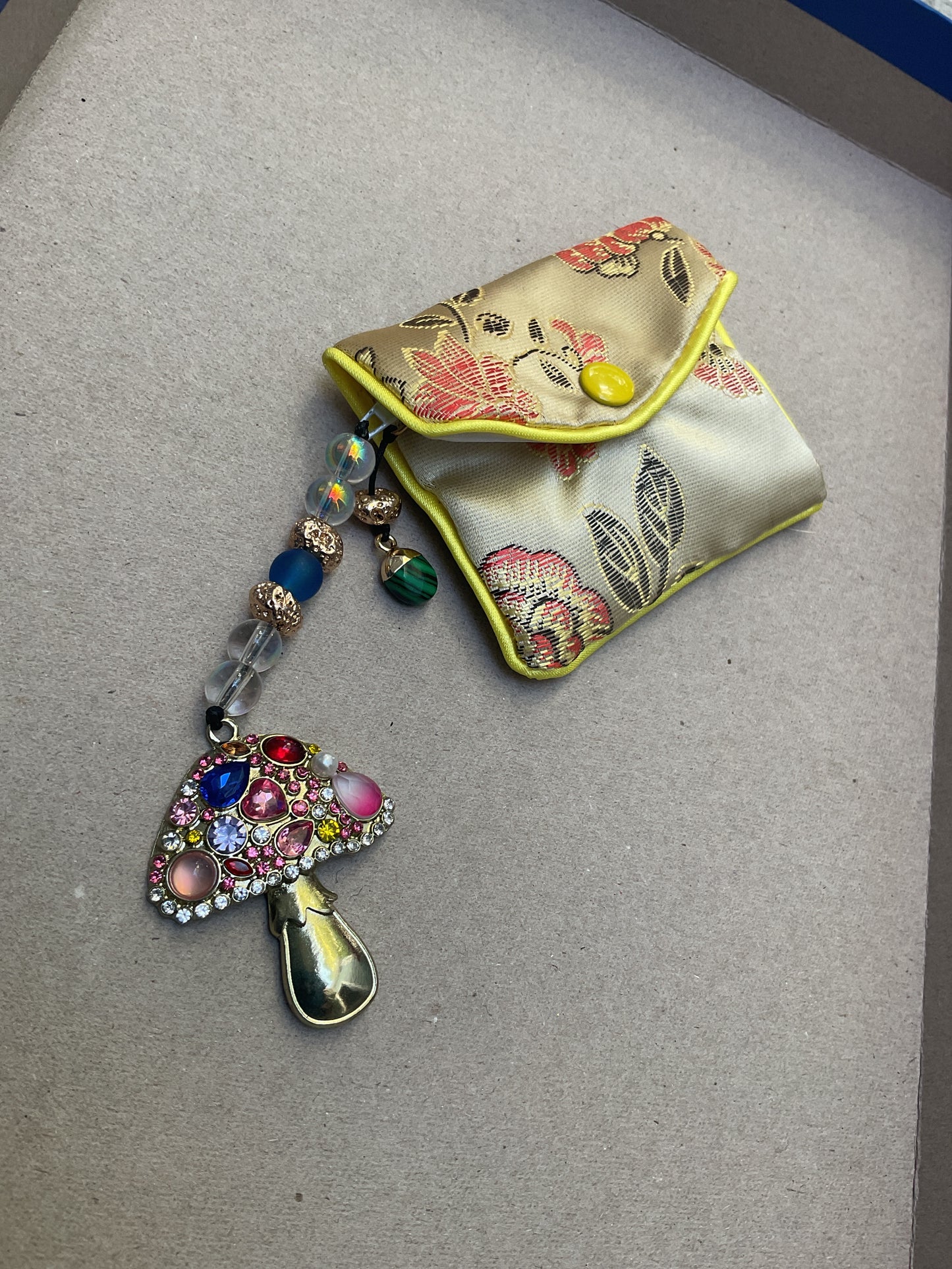 Golden mushroom coin purse