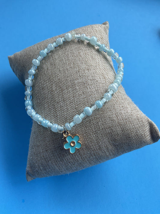 Blue Flower charm