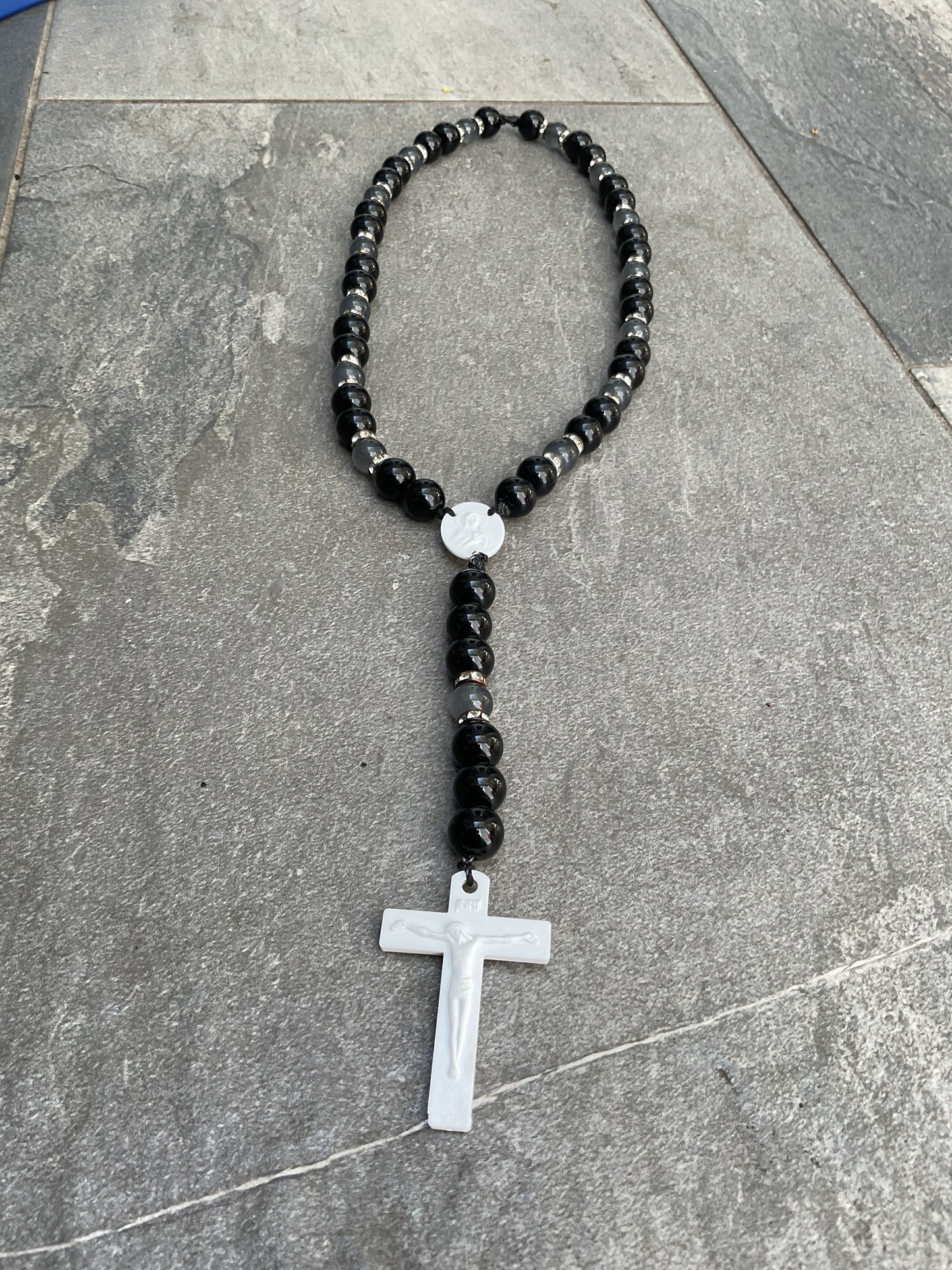 Black & Gray Rosary (blessed)