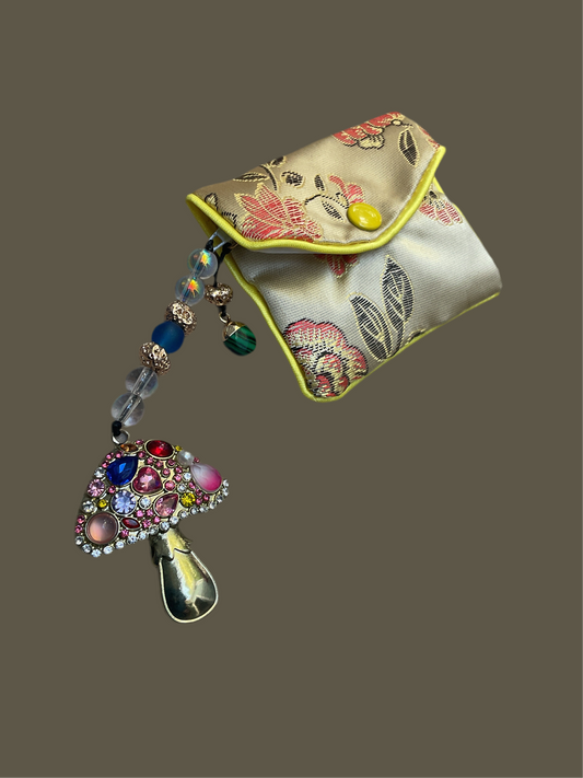 Golden mushroom coin purse