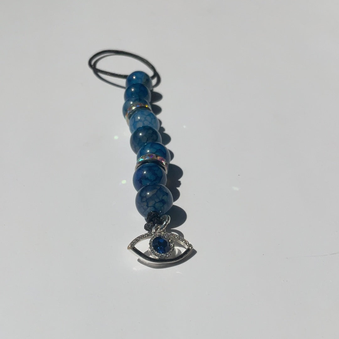 Evil Eye 14 - BLUE GLASS (TAG)