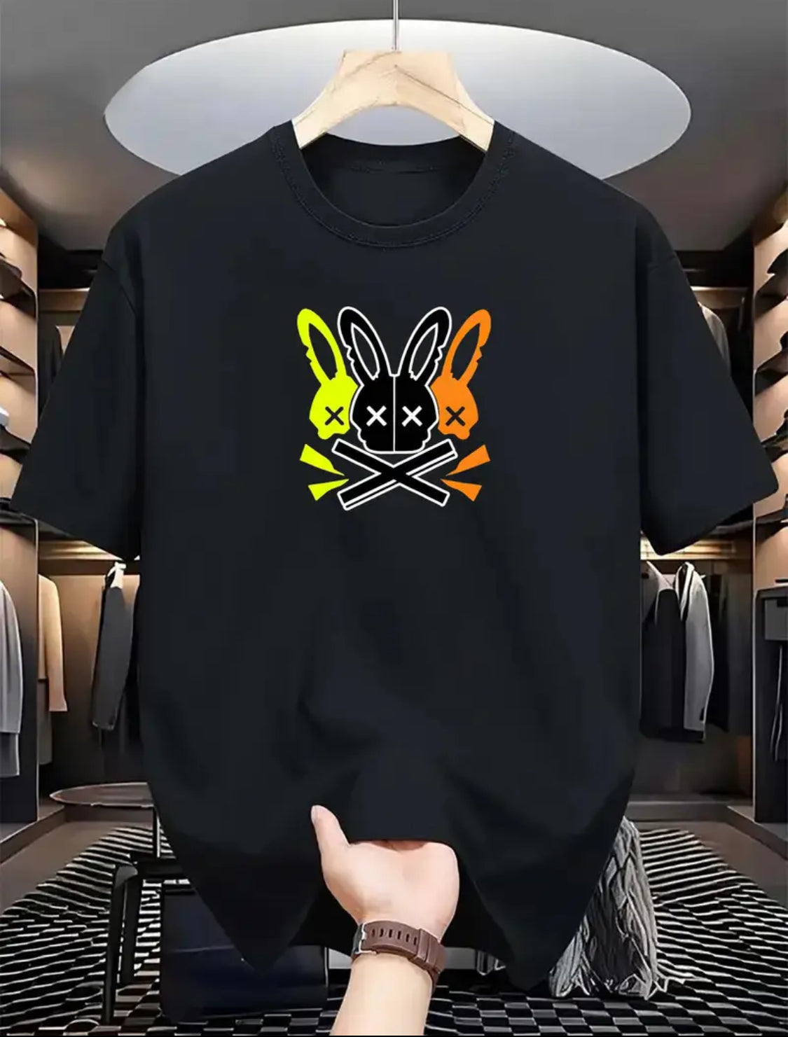 Red bunny & Skull graphics